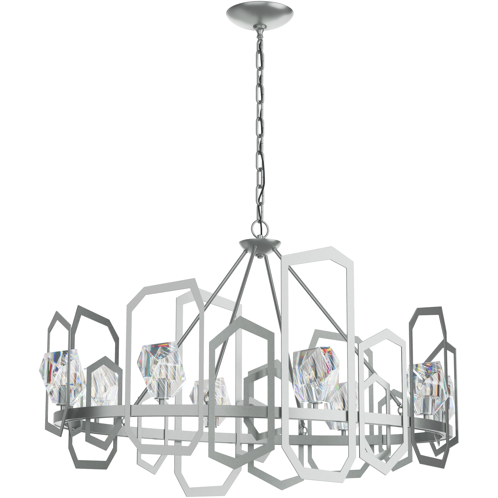 Gatsby 8 Light 45.3 inch Vintage Platinum Chandelier Ceiling Light