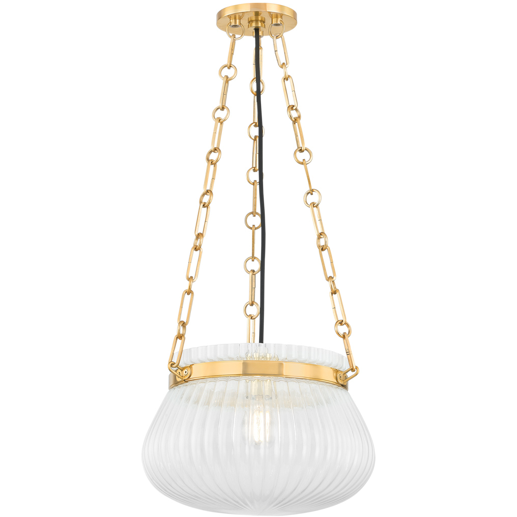 Granby 1 Light 13 inch Aged Brass Pendant Ceiling Light