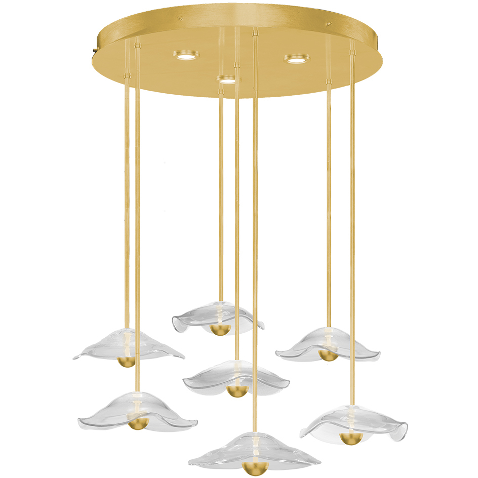 Embark 10 Light 43 inch Gold Pendant Ceiling Light