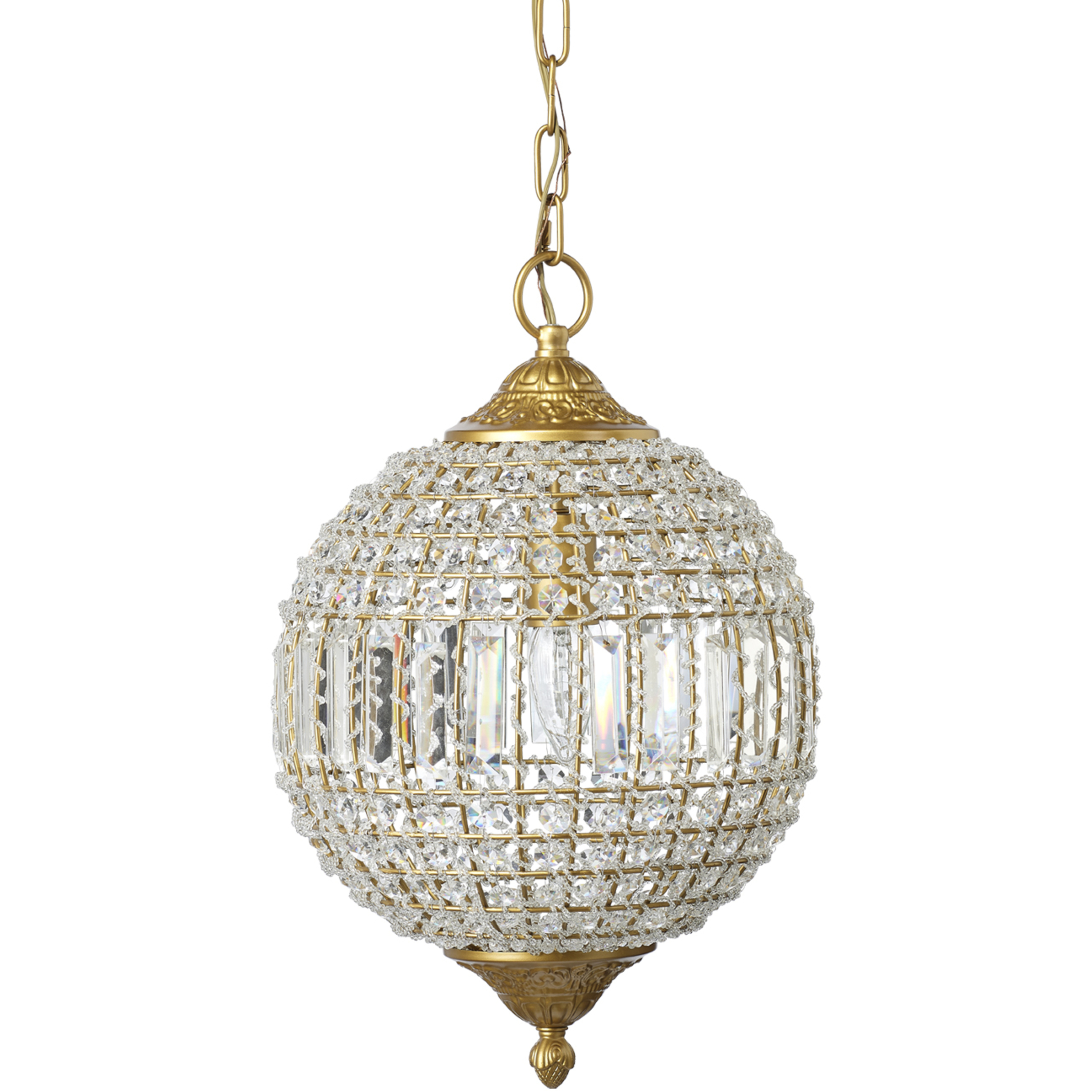 Gold sphere pendant light hot sale