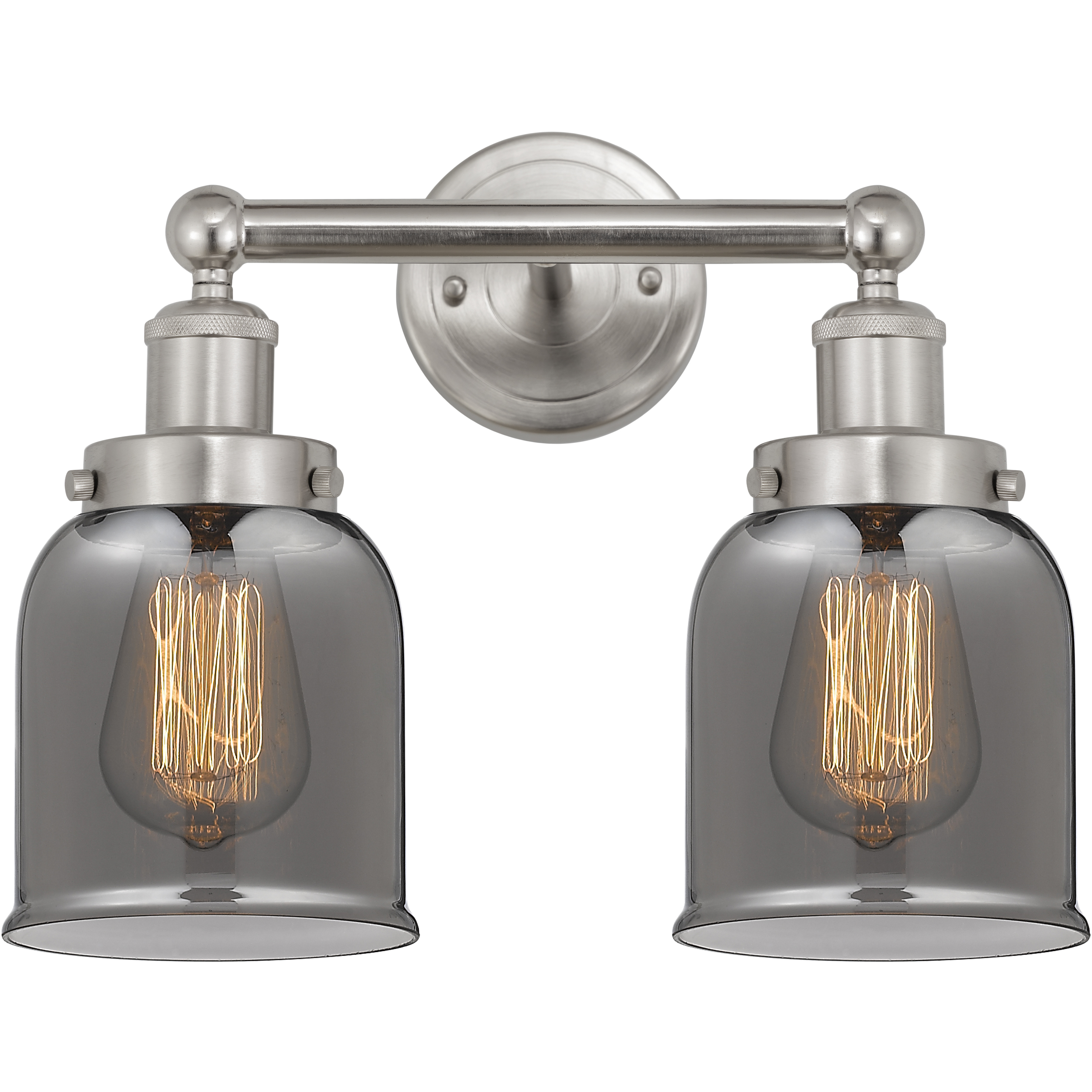 Bell 2 Light 15.5 inch Brushed Satin Nickel Bath Vanity Light Wall Light