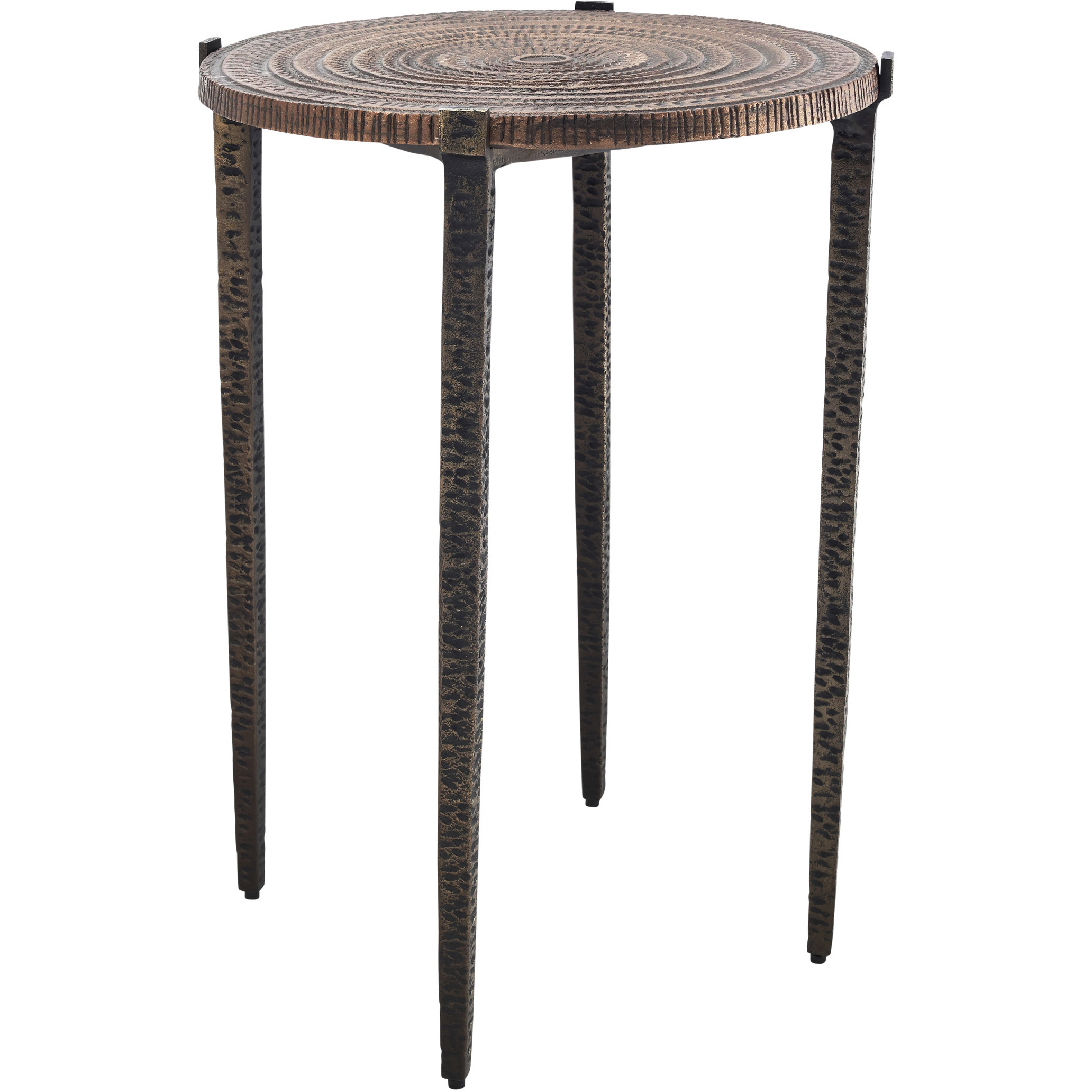 Unity 22 X 16 inch Antique Bronze and Dark Bronze Accent Table