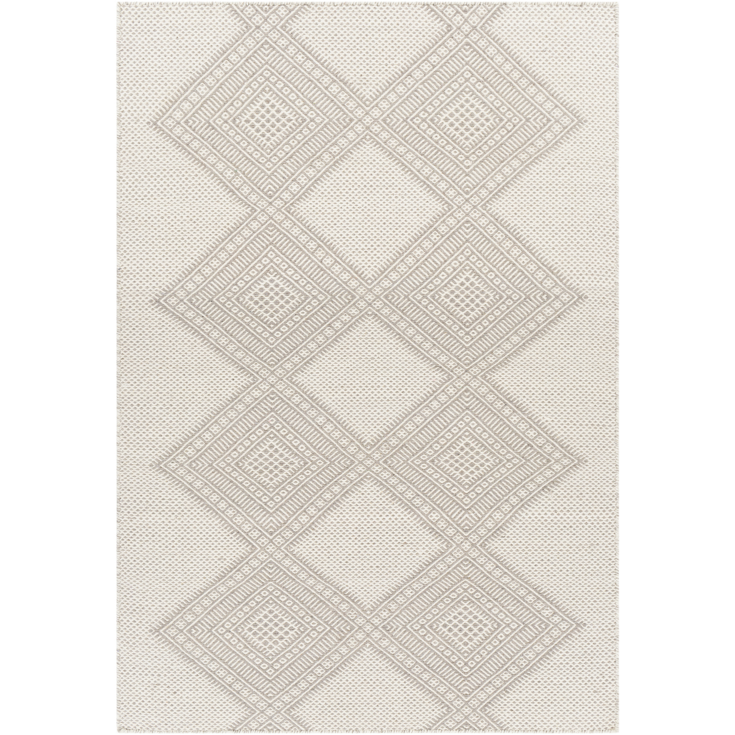 Mardin 36 X 24 inch Light Grey Rug in 2 x 3, Rectangle