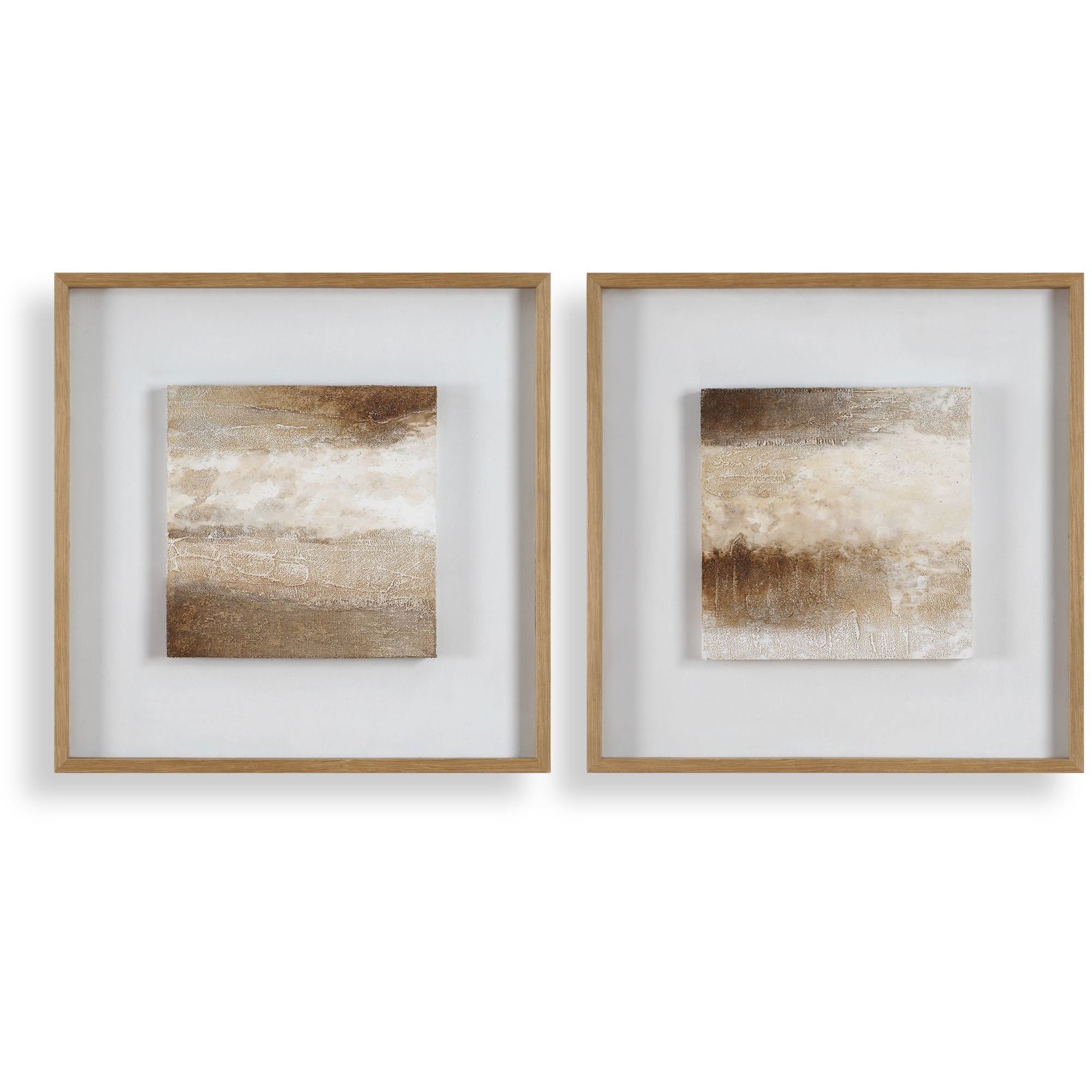 Between Lines 29.3 X 29.3 inch Abstract Painting, Set of 2