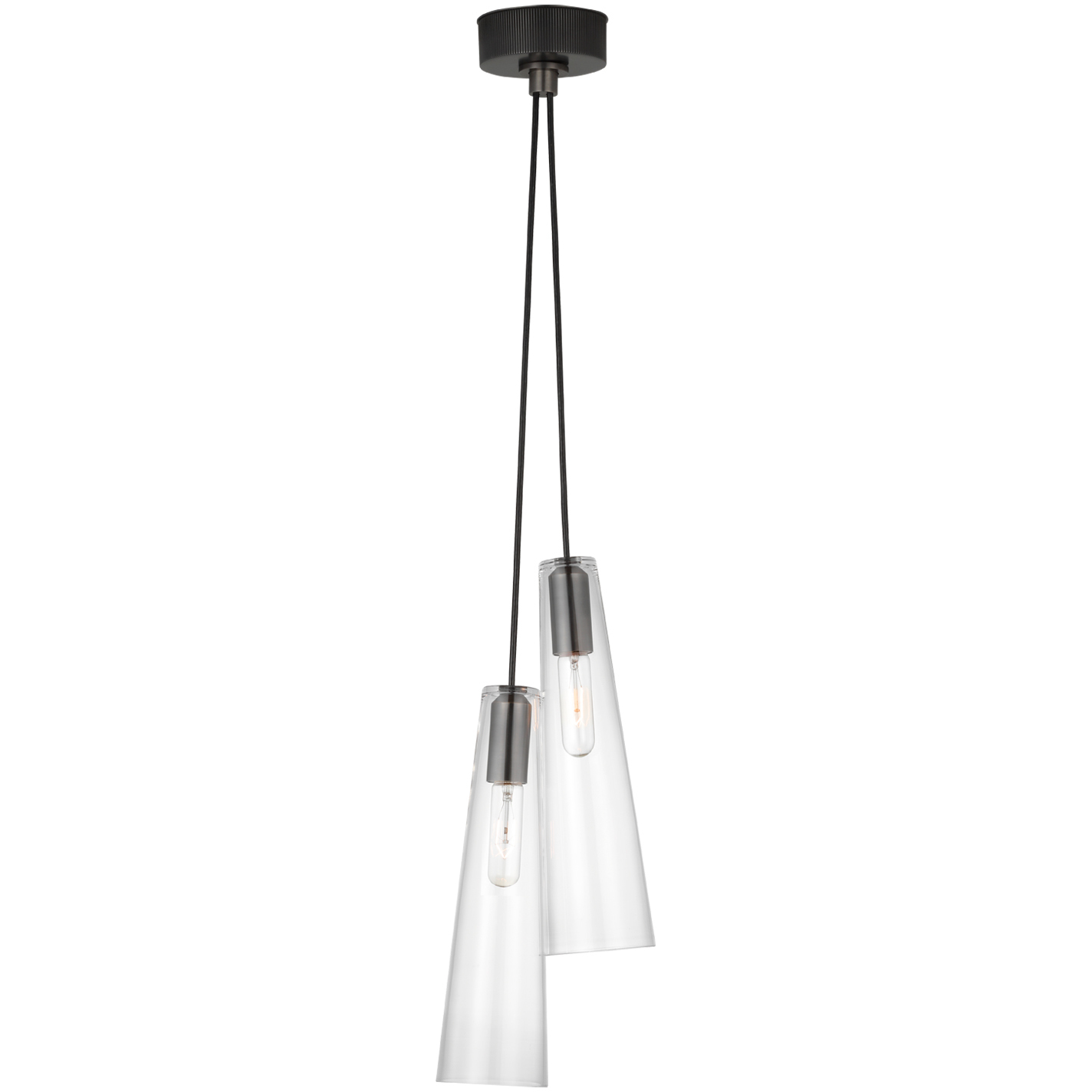 Ray Booth Osvaldo LED 8 inch Bronze Double Pendant Ceiling Light
