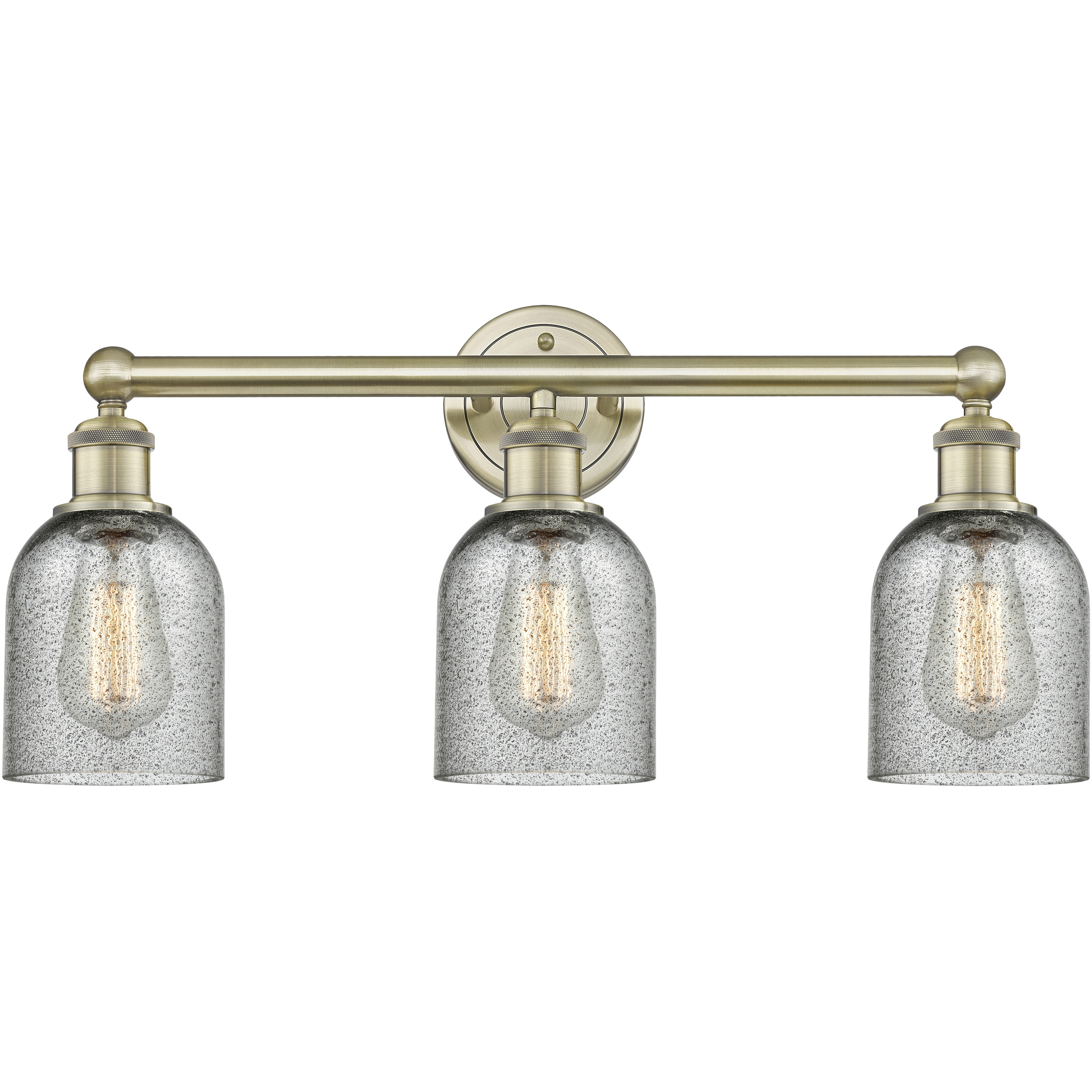 Caledonia 3 Light 23 inch Antique Brass Bath Vanity Light Wall Light in Charcoal