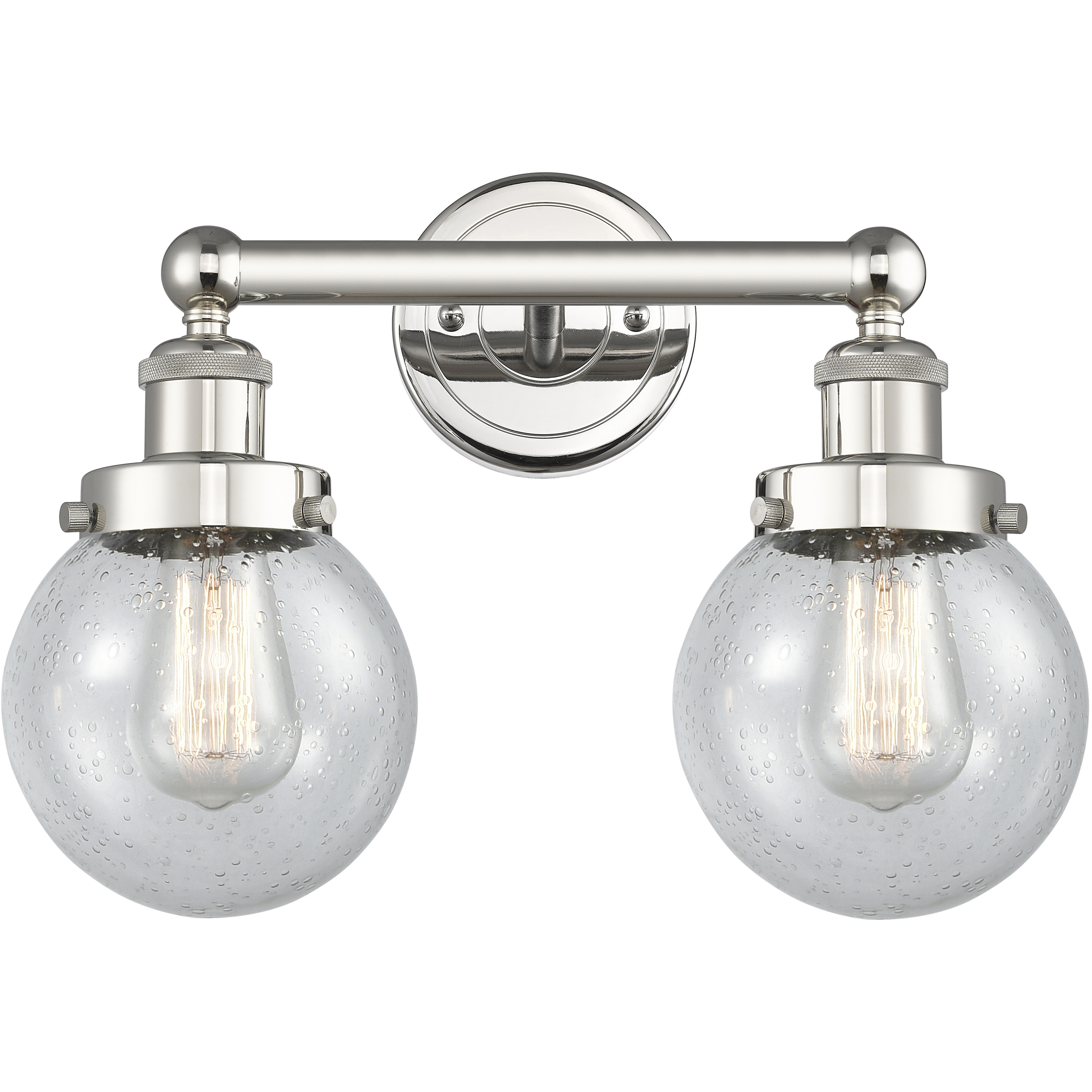Beacon 2 Light 15.5 inch Polished Nickel Bath Vanity Light Wall Light in Seedy