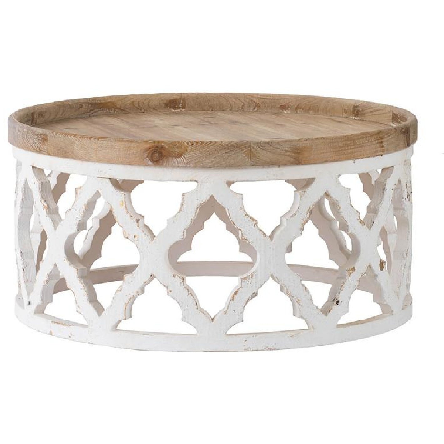 Anita 32 X 31.9 inch Natural/White Coffee Table