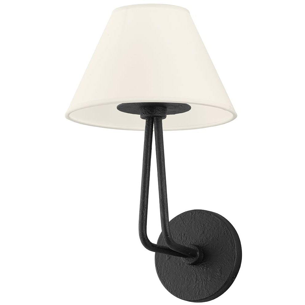 Ozias 1 Light 8 inch Black Iron Wall Sconce Wall Light