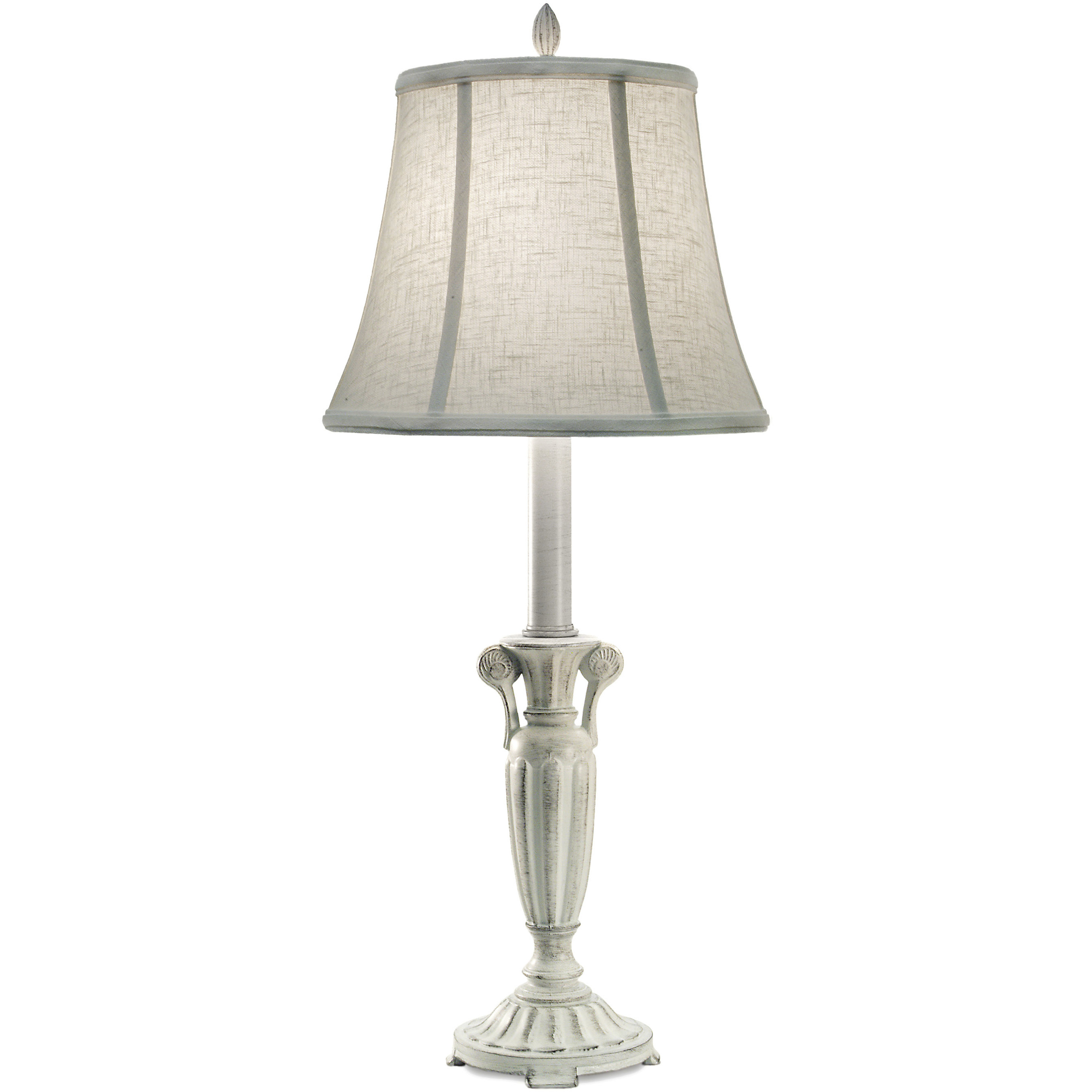 Ellie 30 inch 150 watt Distressed White Buffet Lamp Portable Light