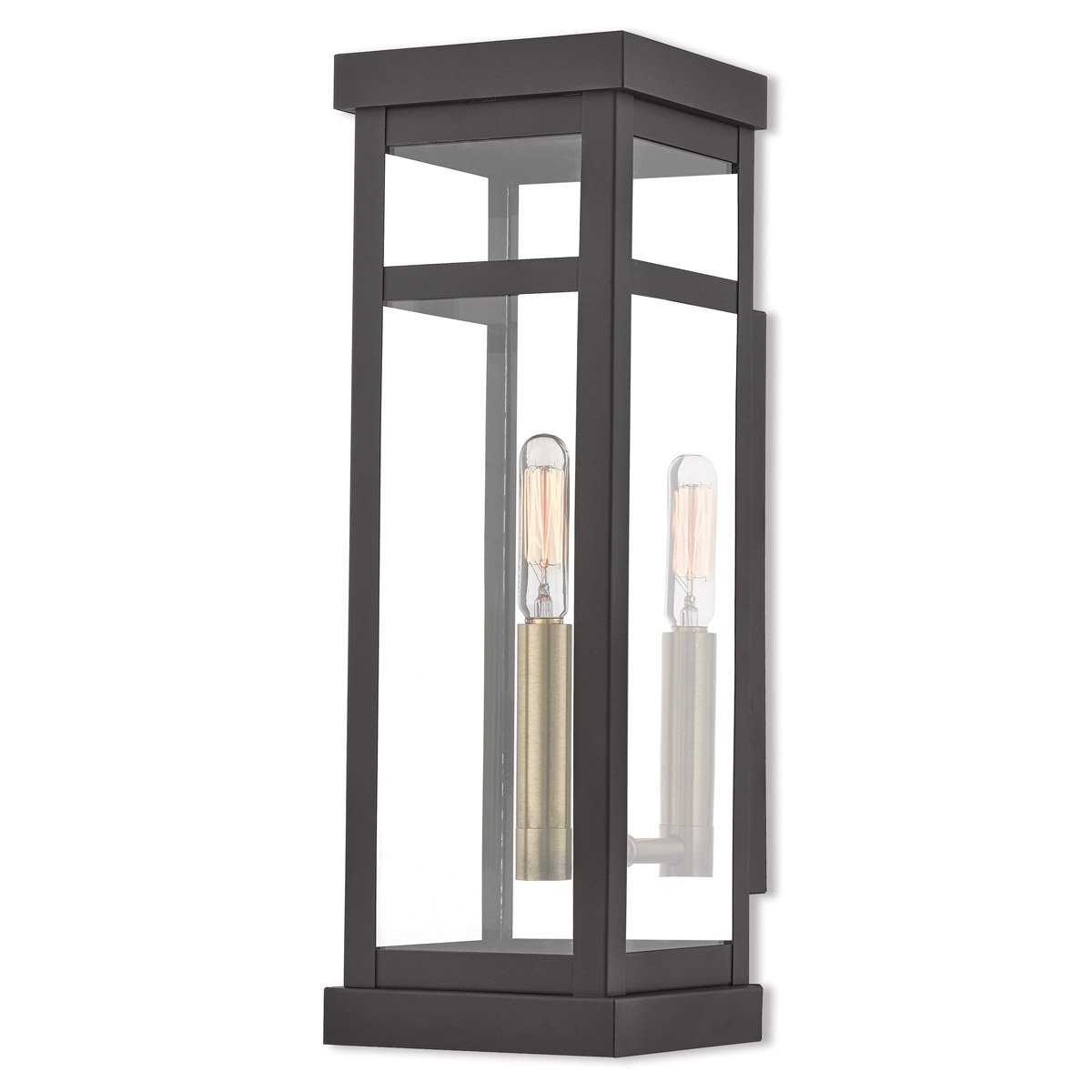 Hopewell 1 Light 15 inch Bronze Outdoor Wall Lantern
