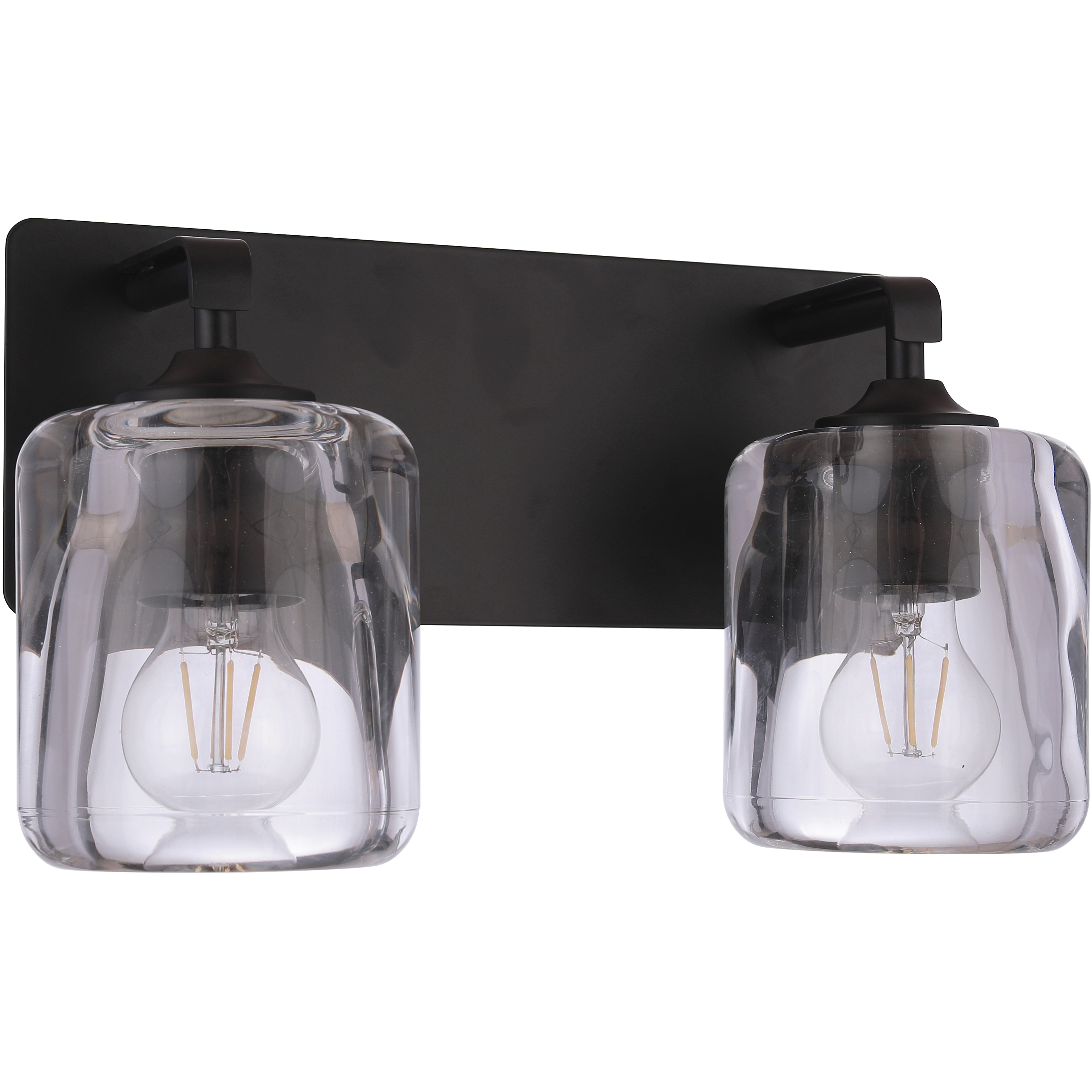 Andie 2 Light 14 inch Flat Black Vanity Light Wall Light