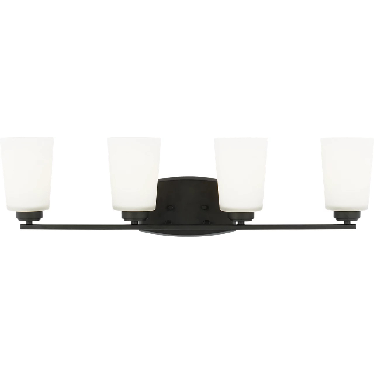Franport 4 Light 29.38 inch Midnight Black Bath Vanity Wall Sconce Wall Light