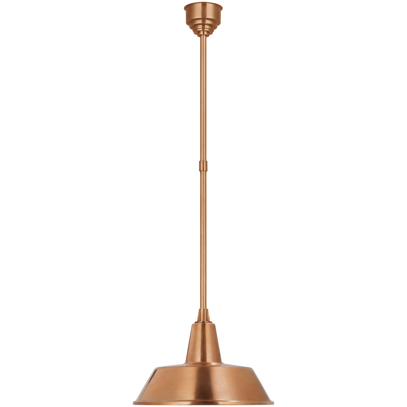 Thomas O'Brien Academy Barn Light LED 16 inch Soft Copper Bowers Pendant