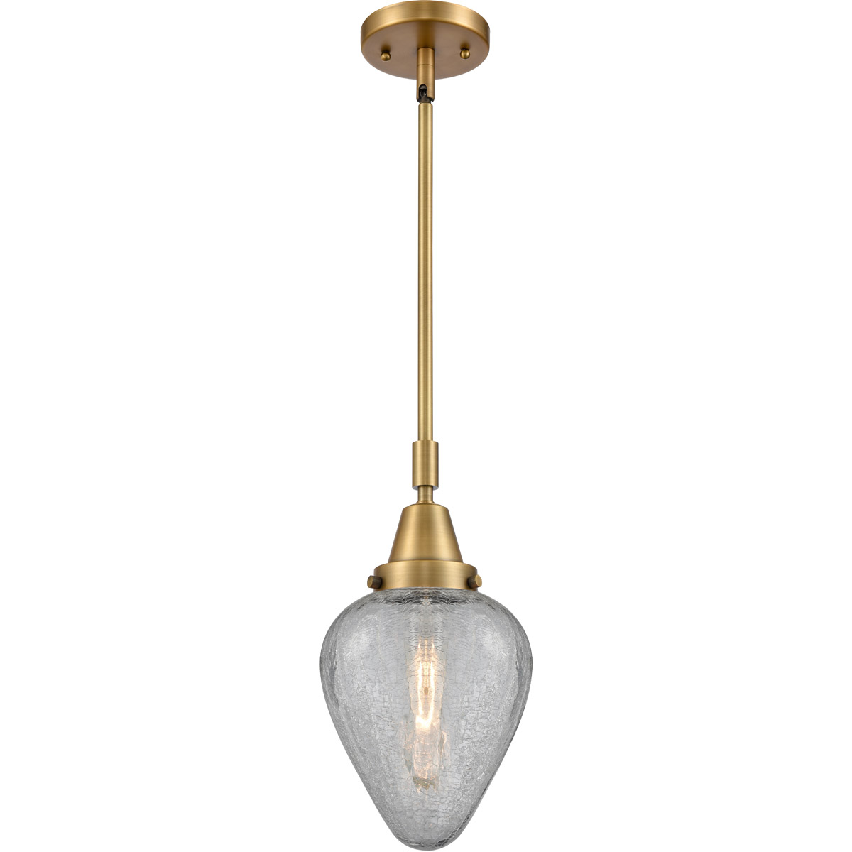 Franklin Restoration Geneseo 1 Light 7 inch Brushed Brass Mini Pendant Ceiling Light