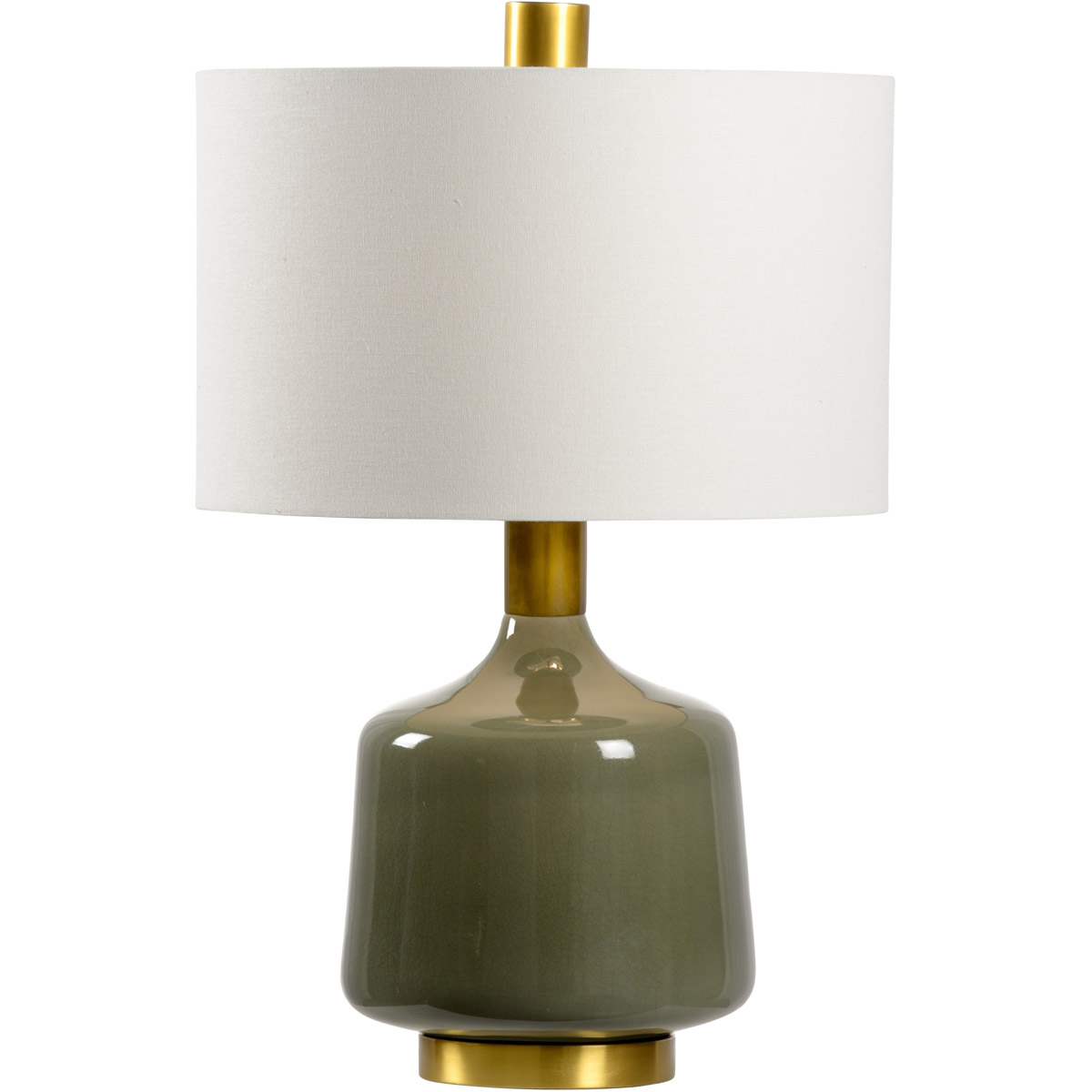 Bob Timberlake 25 inch 100 watt Olive Glaze Table Lamp Portable Light