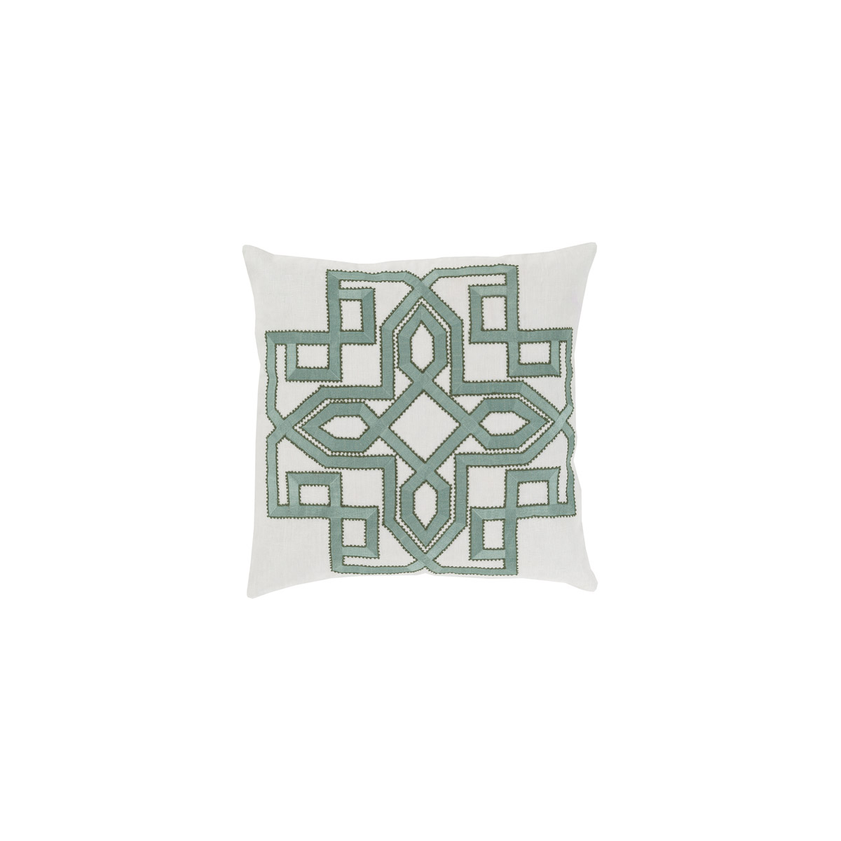 Gatsby 20 X 20 inch Light Gray and Sage Throw Pillow