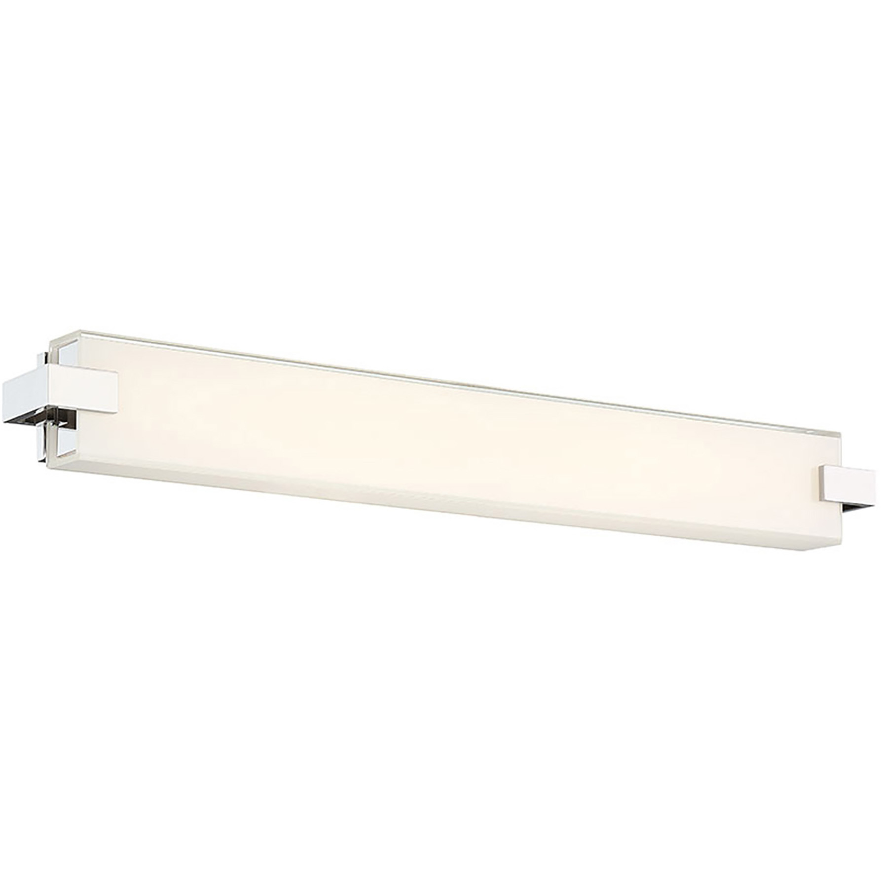 Bliss LED 28 inch Polished Nickel Bath Vanity & Wall Light in 3000K, dweLED