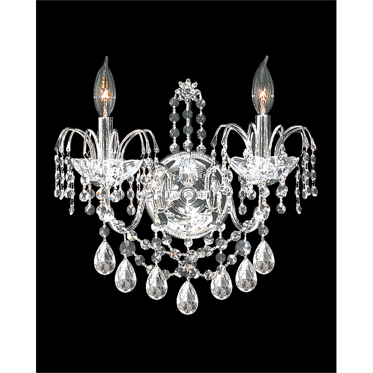 Regalia 2 Light 14 inch Silver Wall Sconce Wall Light
