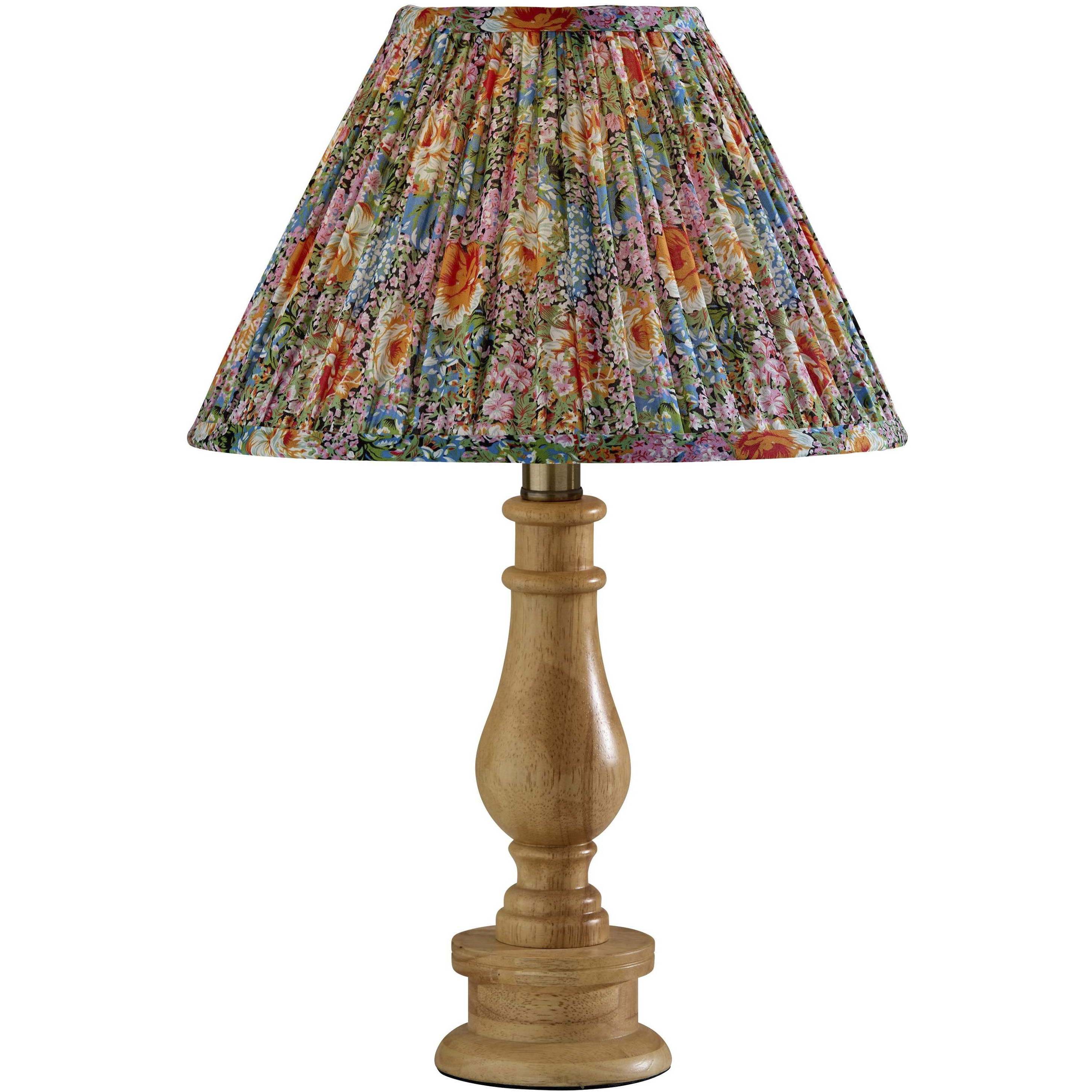 Faye 18 inch 60 watt Natural Wood Table Lamp Portable Light