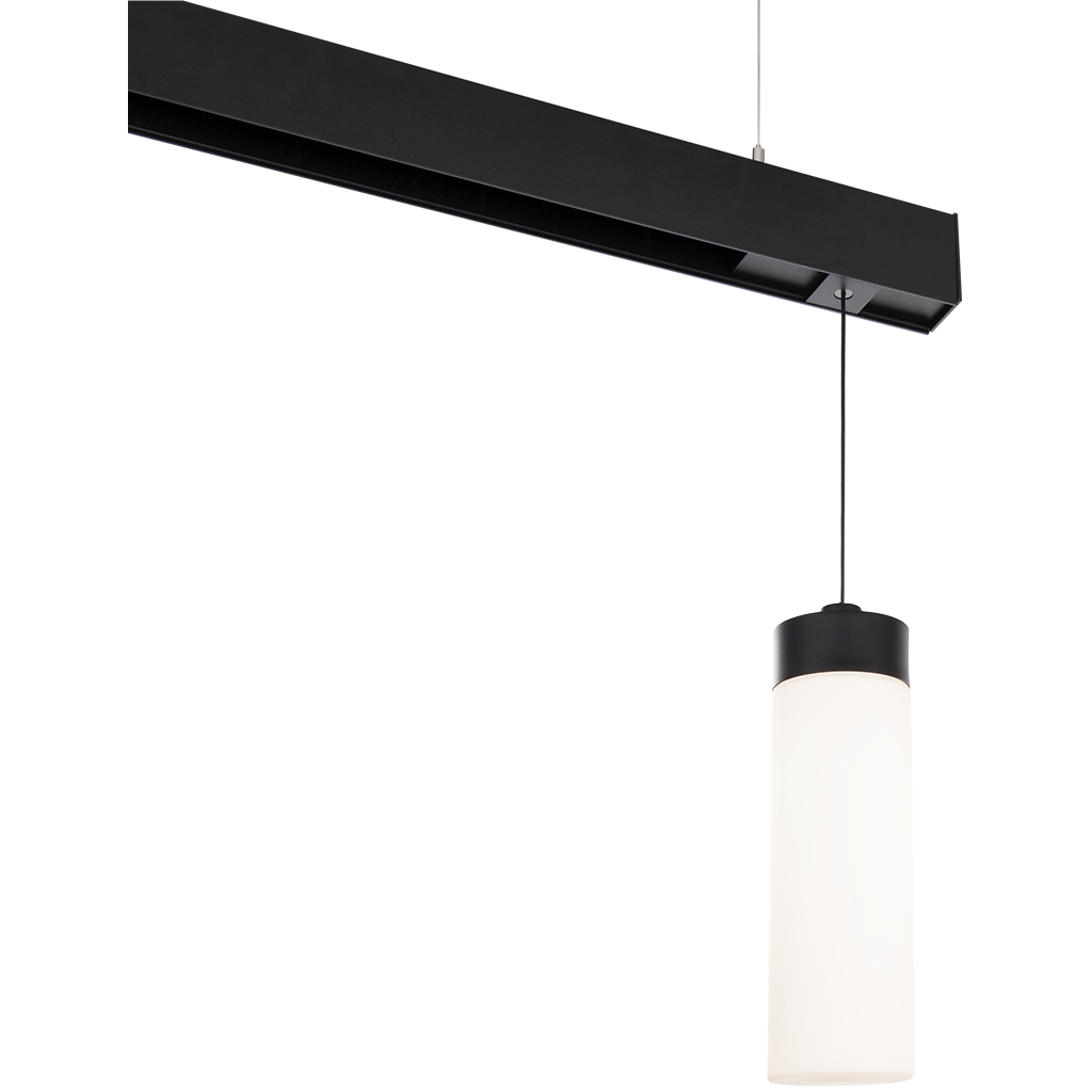 Ventrix 1 Light 48 Black Track Fixtures Ceiling Light