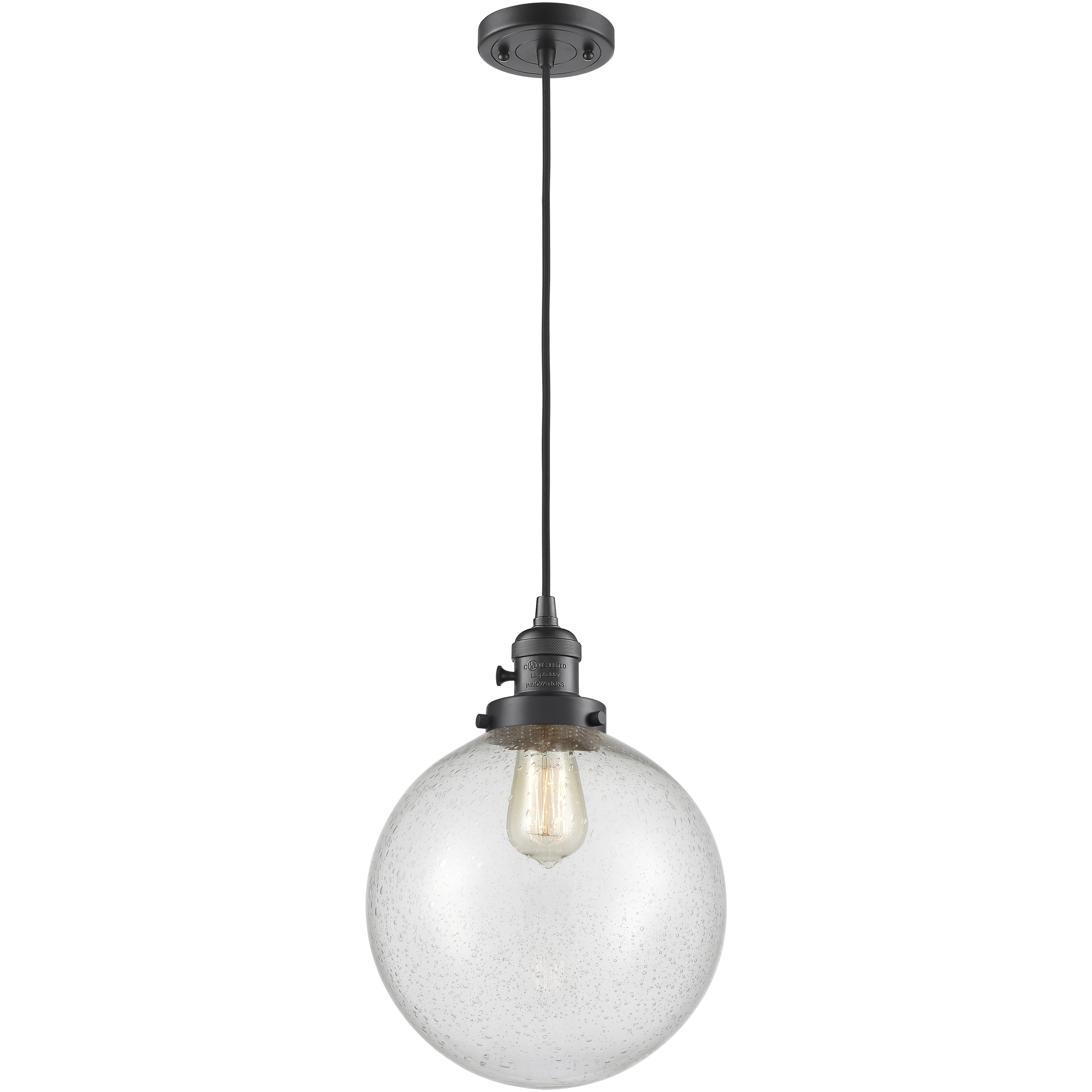 Franklin Restoration Beacon 1 Light 10 inch Oil Rubbed Bronze Mini Pendant Ceiling Light in Incandescent, Seedy