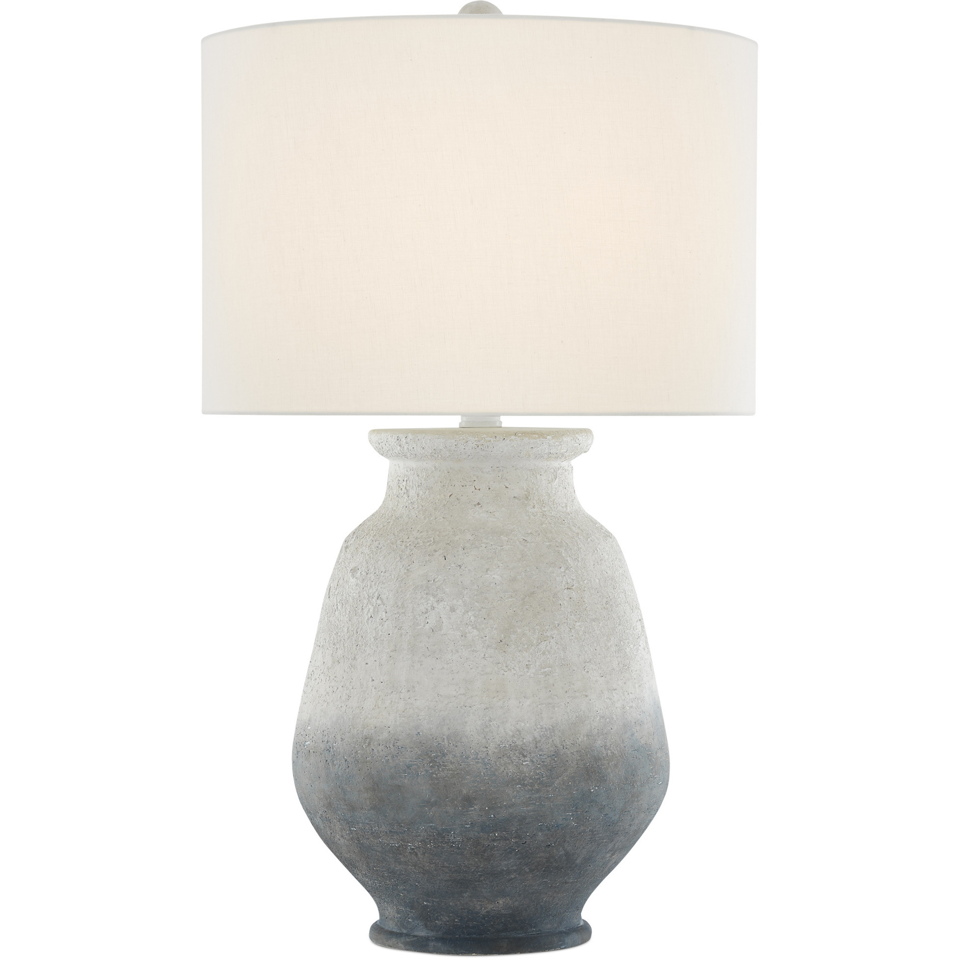 Cazalet 30.75 inch 150 watt Ash Ivory and Blue and Black Table Lamp Portable Light