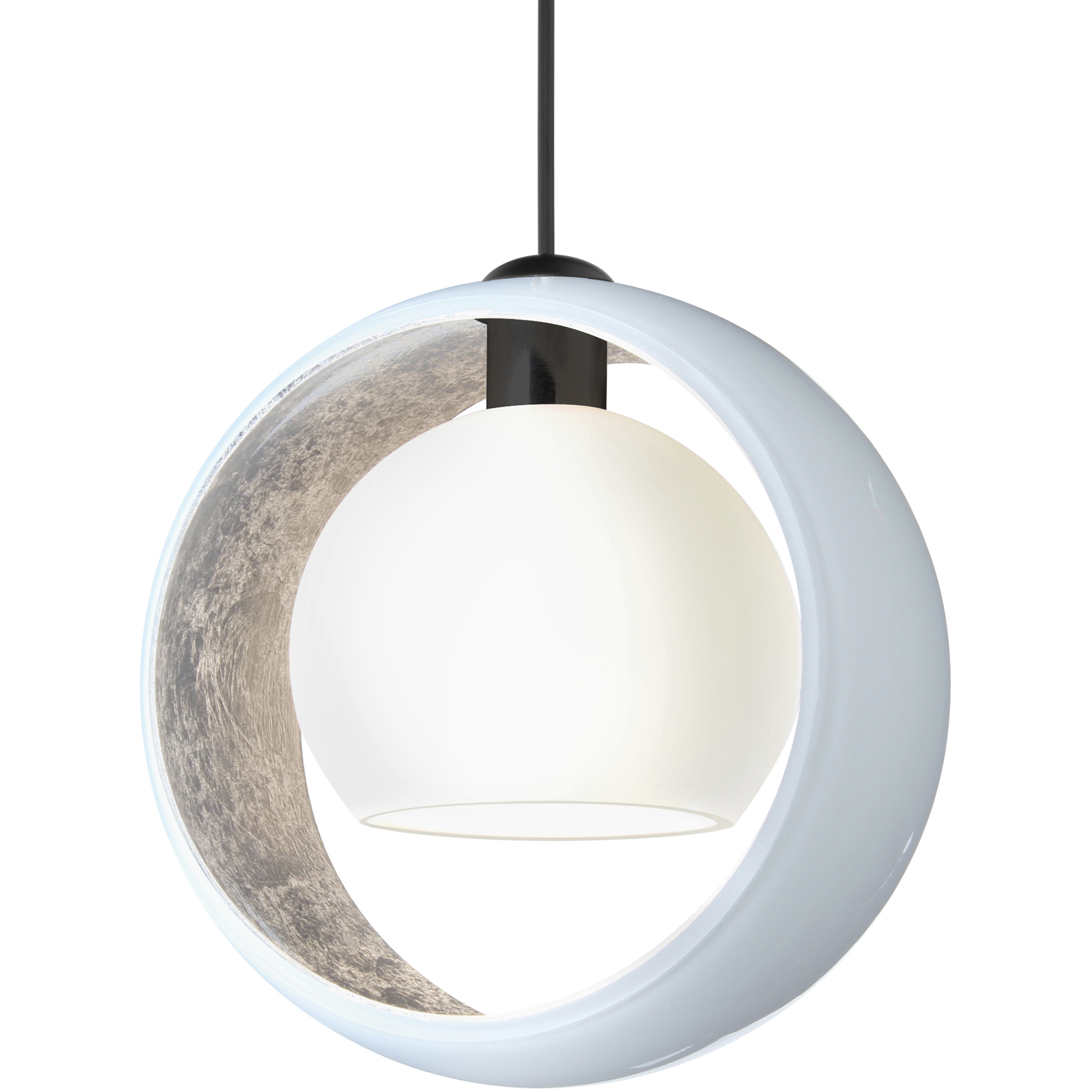 Pogo 1 Light Black Cord Pendant Ceiling Light