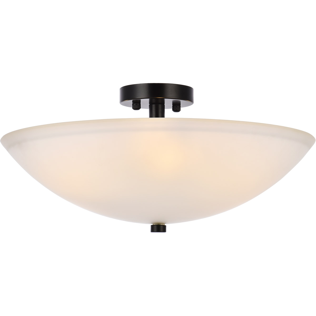 Jeanne 3 Light 19.7 inch Black Flush Mount Ceiling Light