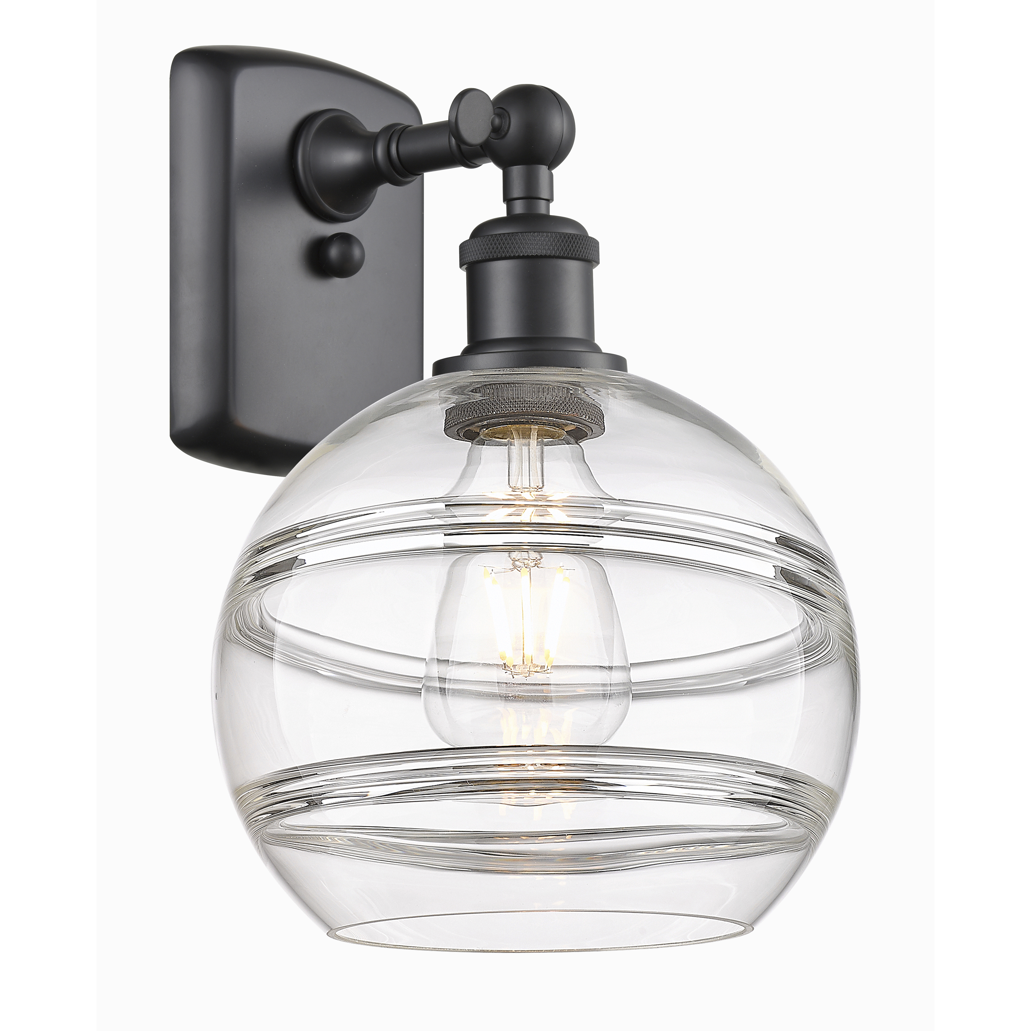 Ballston Rochester 1 Light 8 inch Matte Black Sconce Wall Light
