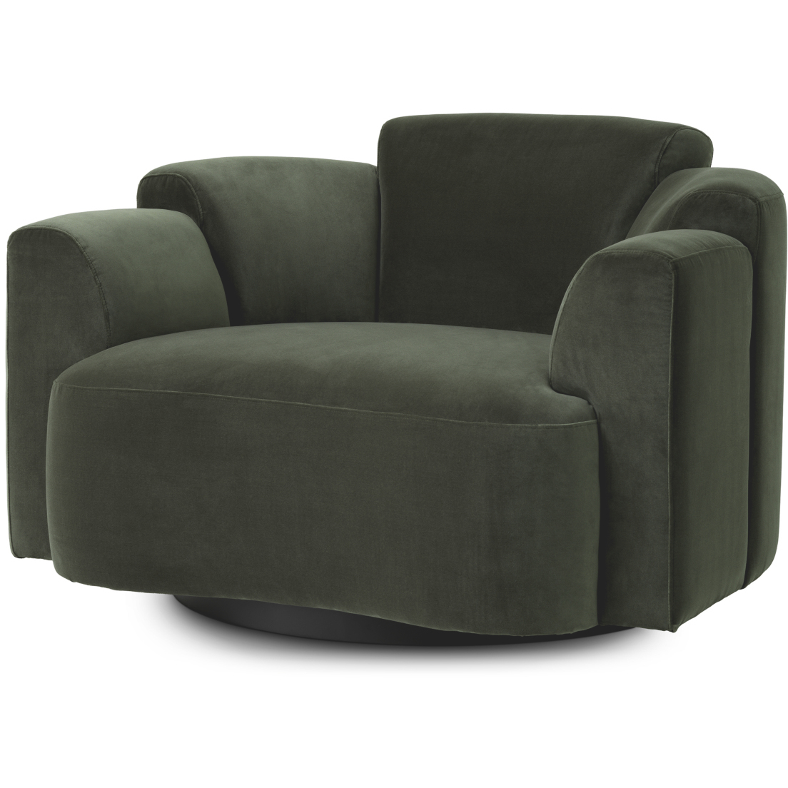 Marbella Torrin Green Velvet Armchair