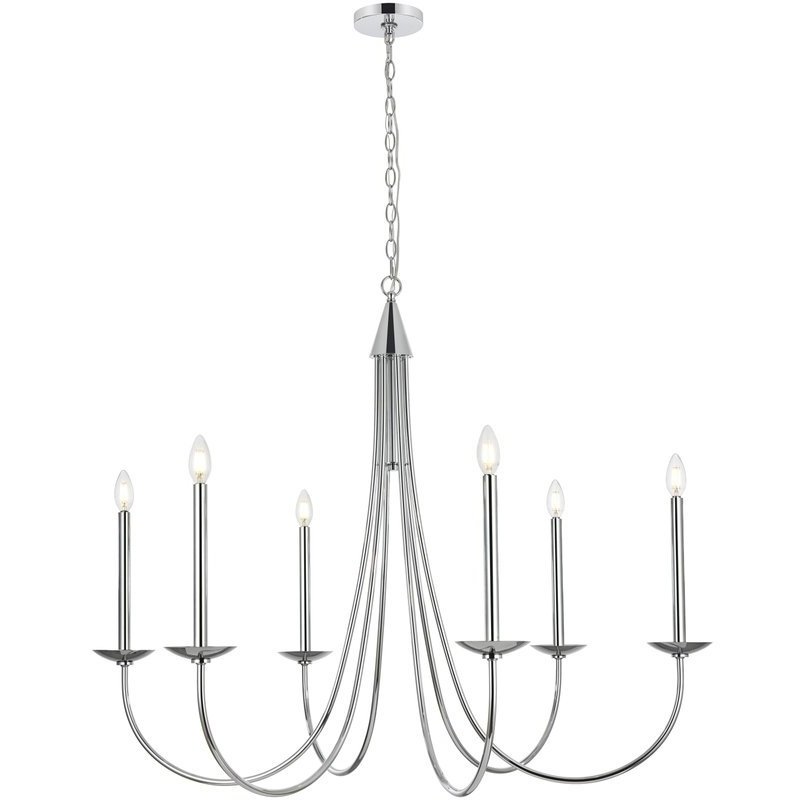 Cohen 6 Light 42 inch Chrome Chandelier Ceiling Light