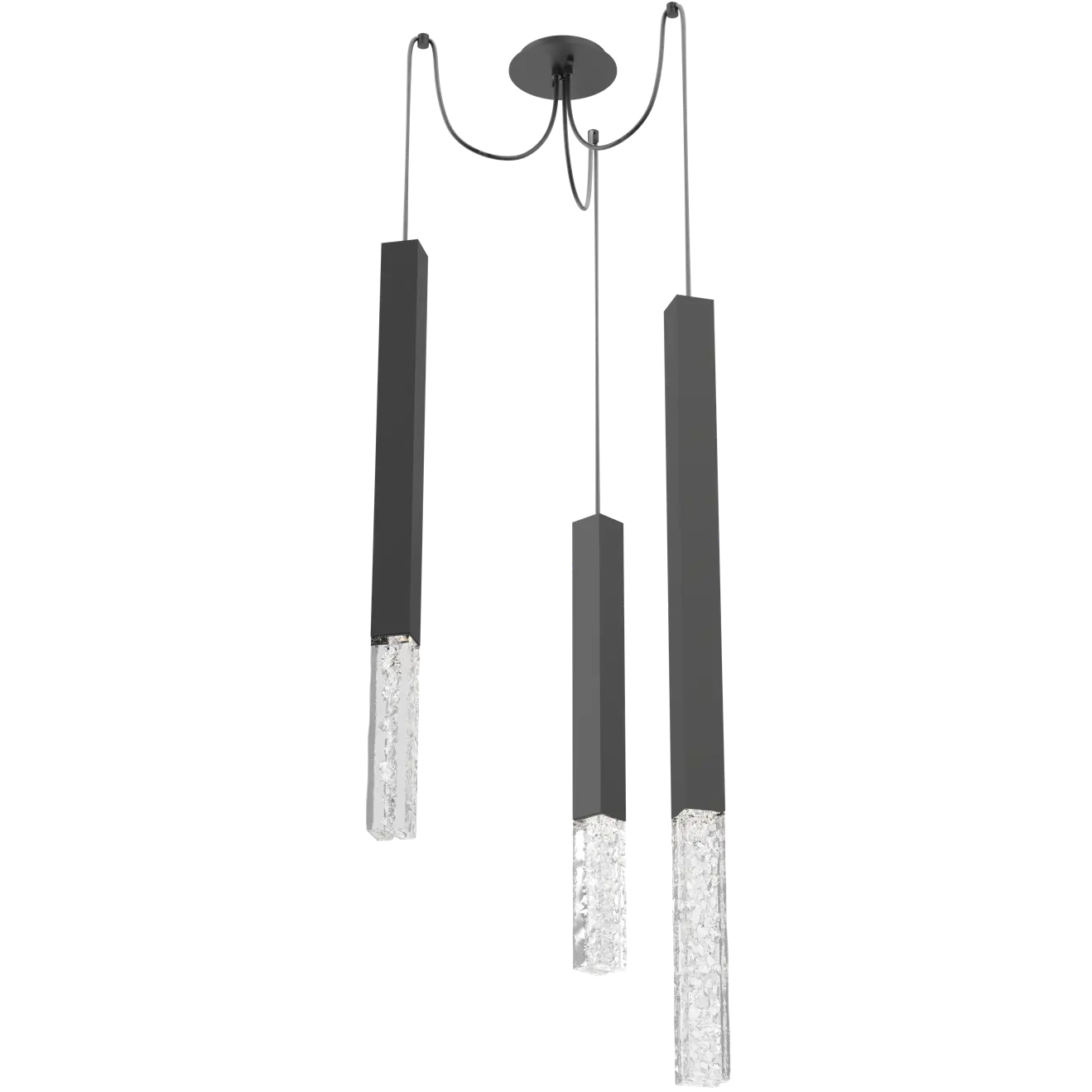 Axis XL LED 11 inch Matte Black Swag Multi-Pendant Ceiling Light