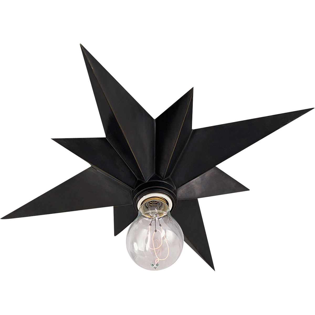 Eric Cohler Star 1 Light 14.5 inch Bronze Flush Mount Ceiling Light