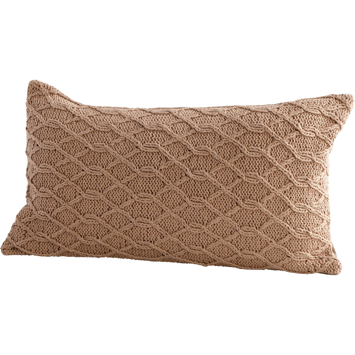 Ella 24 X 14 inch Tan Pillow Cover