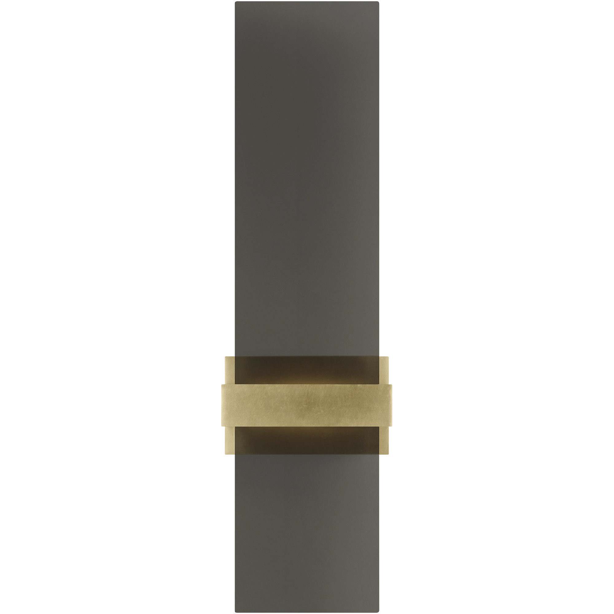 Sean Lavin Flyta LED 3.3 inch Natural Brass ADA Wall Sconce Wall Light in Transparent Smoke Glass