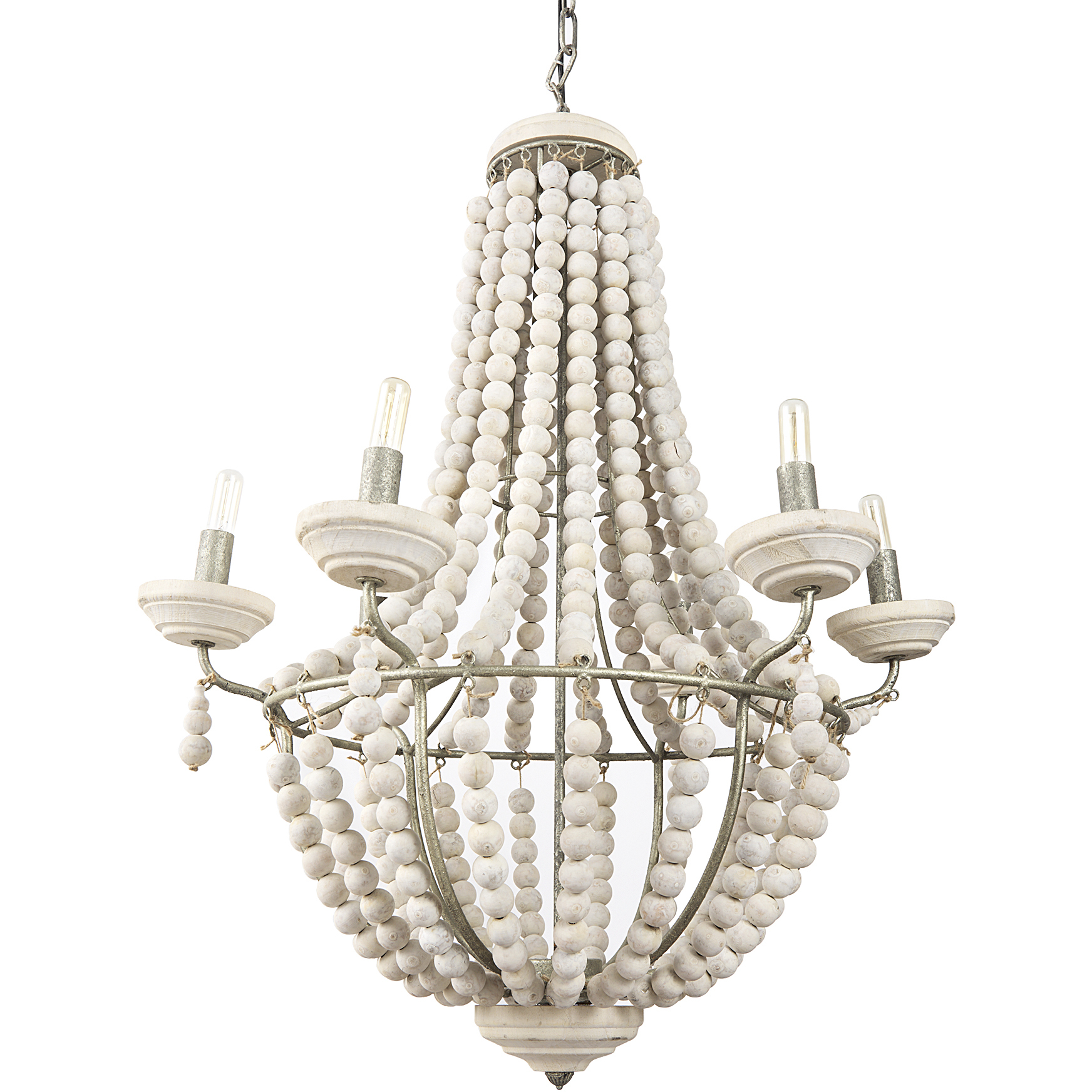 Phillum 29 inch White Chandelier Ceiling Light