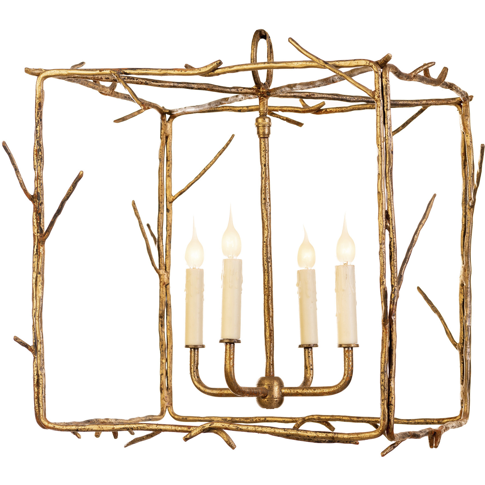 Lowcountry 4 Light Old Gold Pendant Ceiling Light