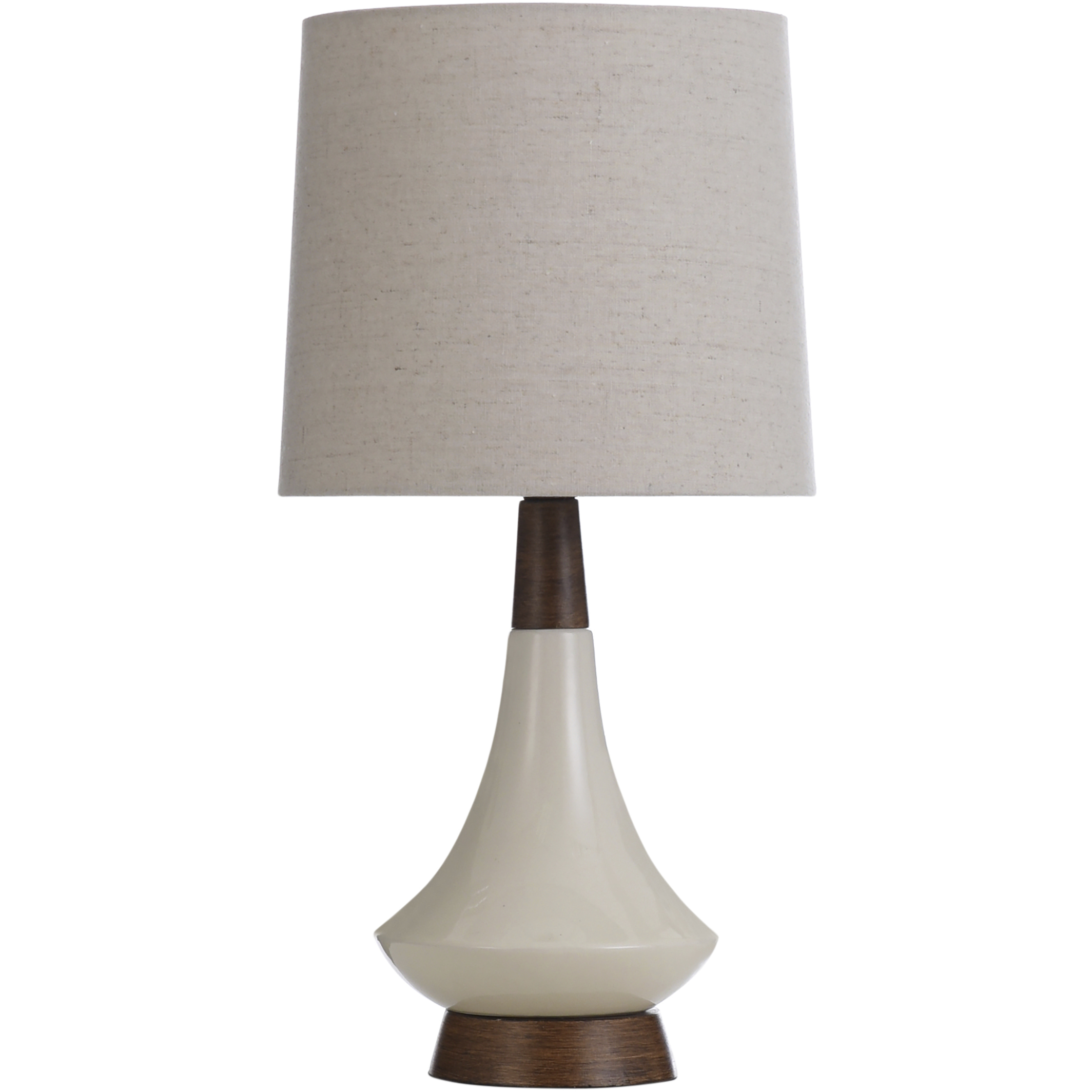 Signature 19 inch 60.00 watt White Washed Wood and Cream Table Lamp Portable Light