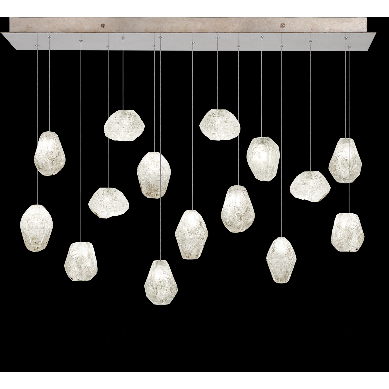 Natural Inspirations 15 Light 48 inch Gold Pendant Ceiling Light