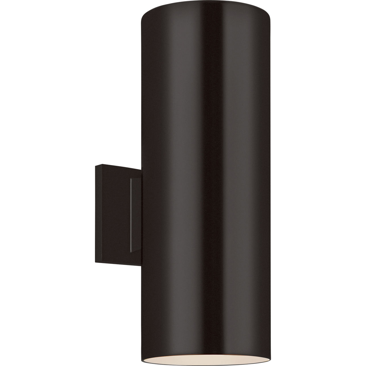 Outdoor Cylinders 2 Light 14.25 inch Bronze Outdoor Wall Lantern