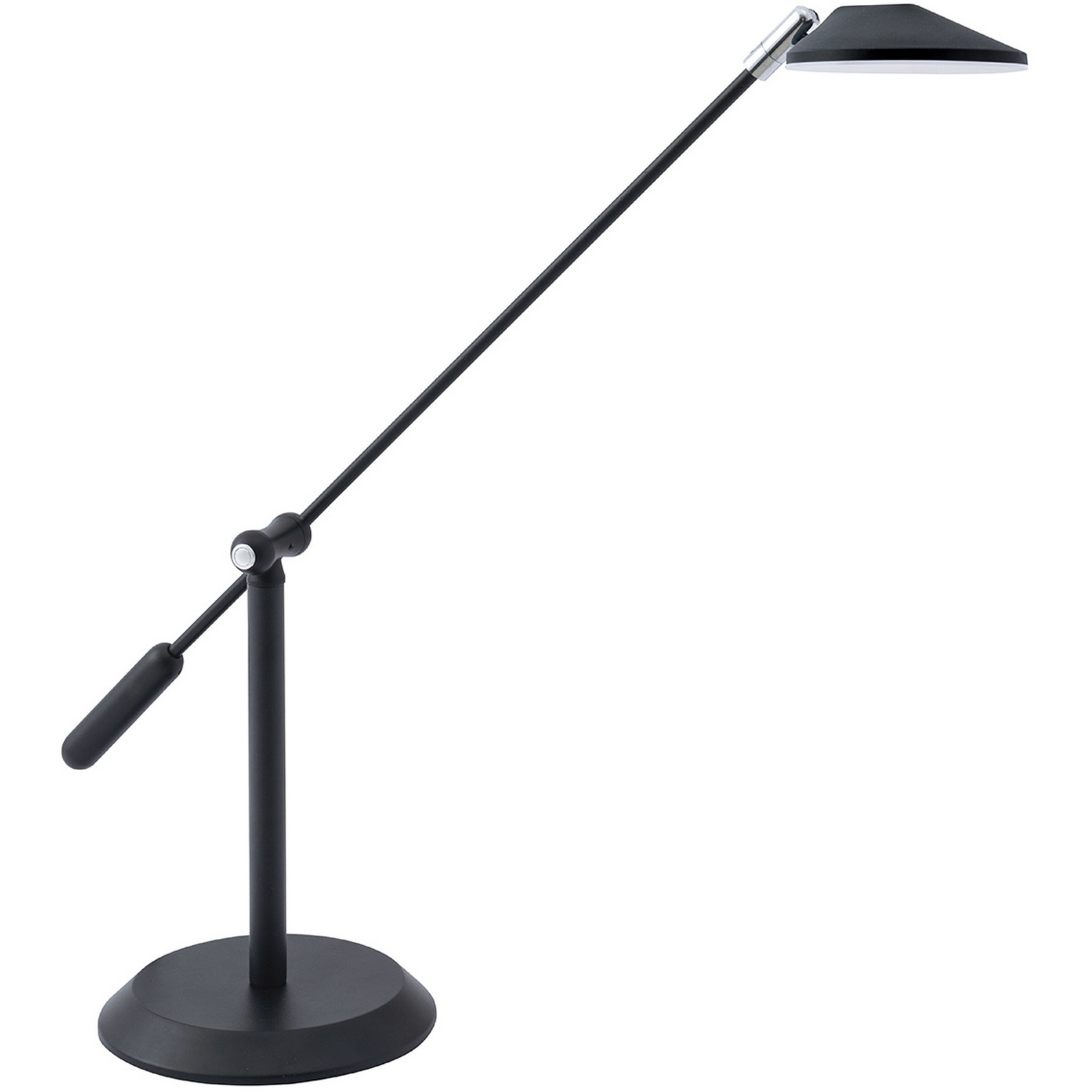 Sirino 26 inch 9 watt Black and Chrome Desk Lamp Portable Light