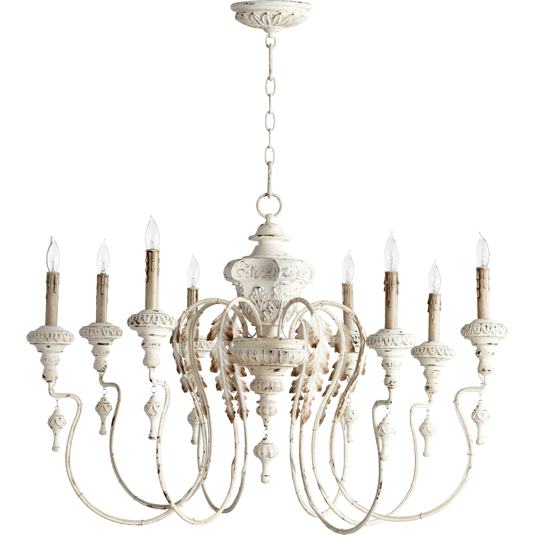 Salento 8 Light 38 inch Persian White Chandelier Ceiling Light