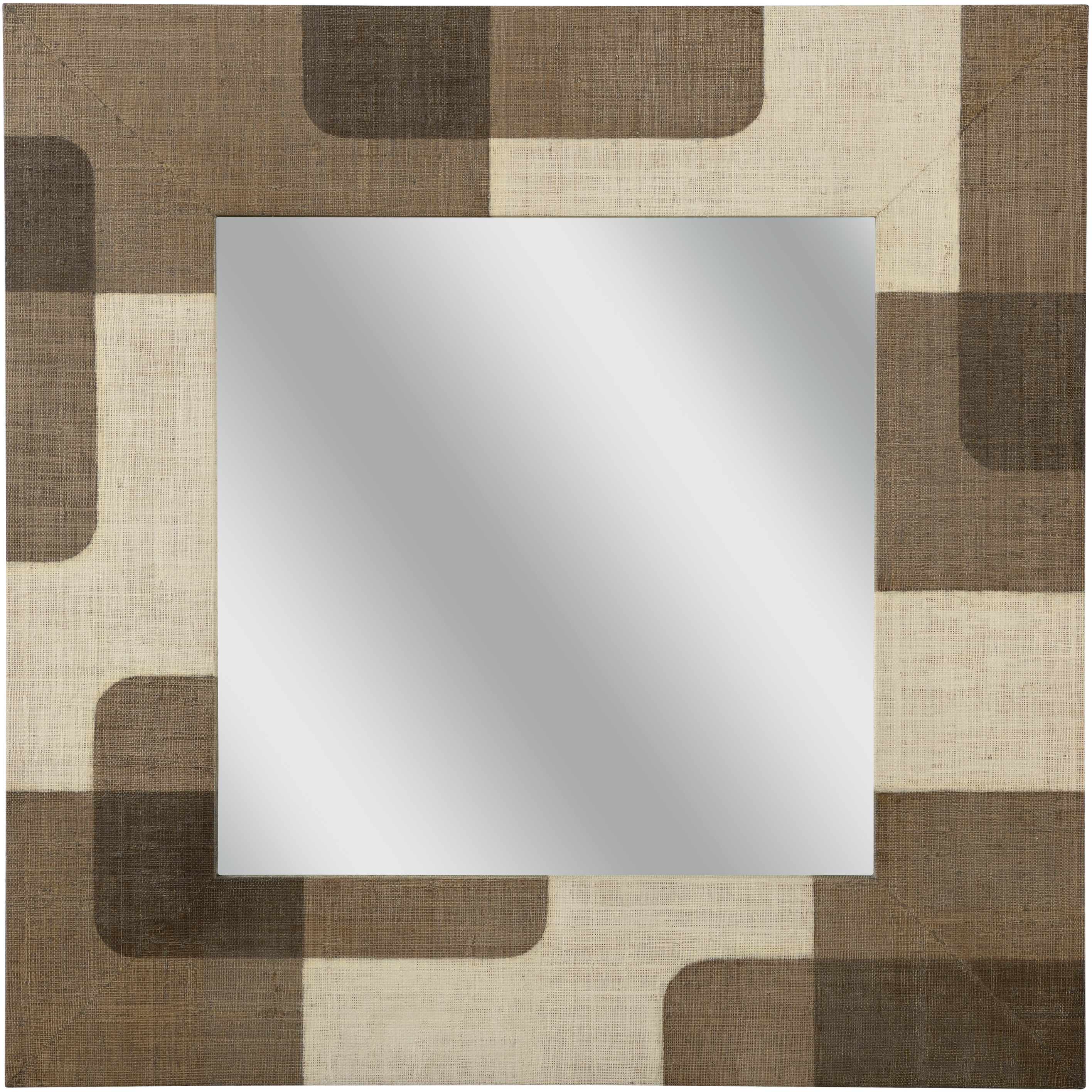 Jacoby 36 X 36 inch Brown and White/Cream Mirror