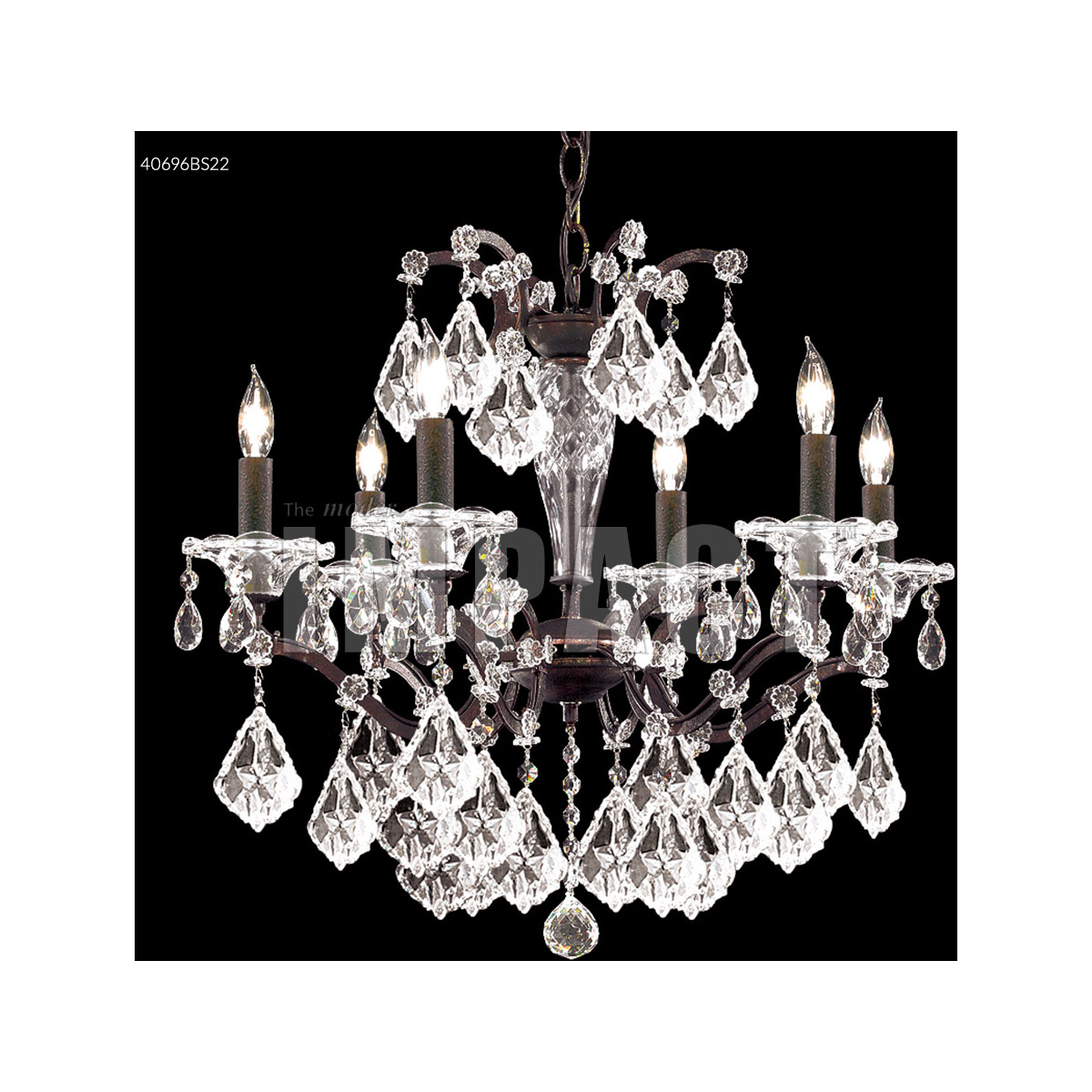 Charnissa 『S.T.』 James R. Moder 40696BS22 Cosenza 6 Light 23 inch Burnt