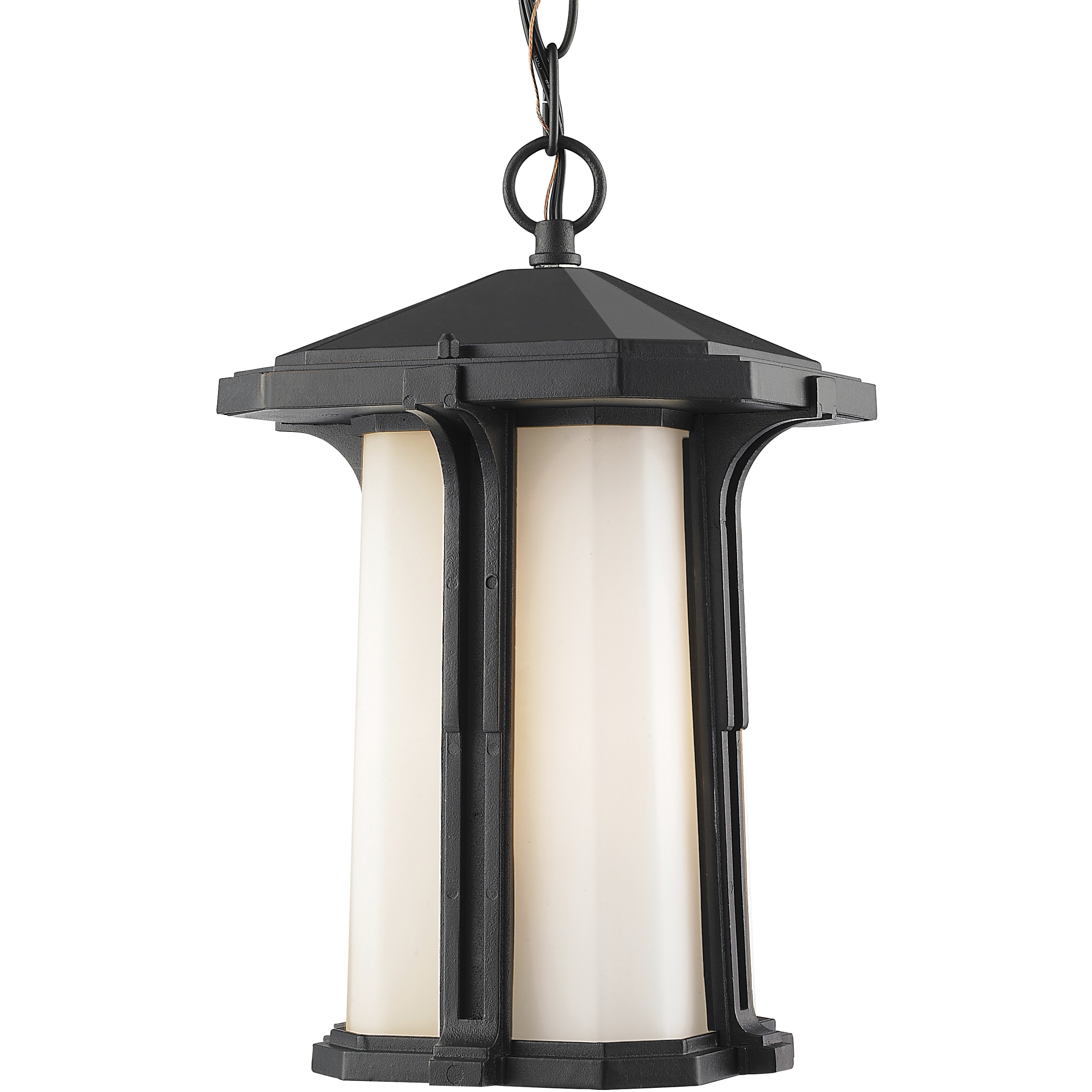 Harbor Lane 1 Light 9 inch Black Outdoor Chain Mount Ceiling Fixture