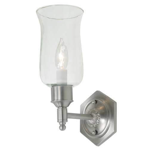 Traditional Brass 1 Light 4 inch Pewter Wall Sconce Wall Light