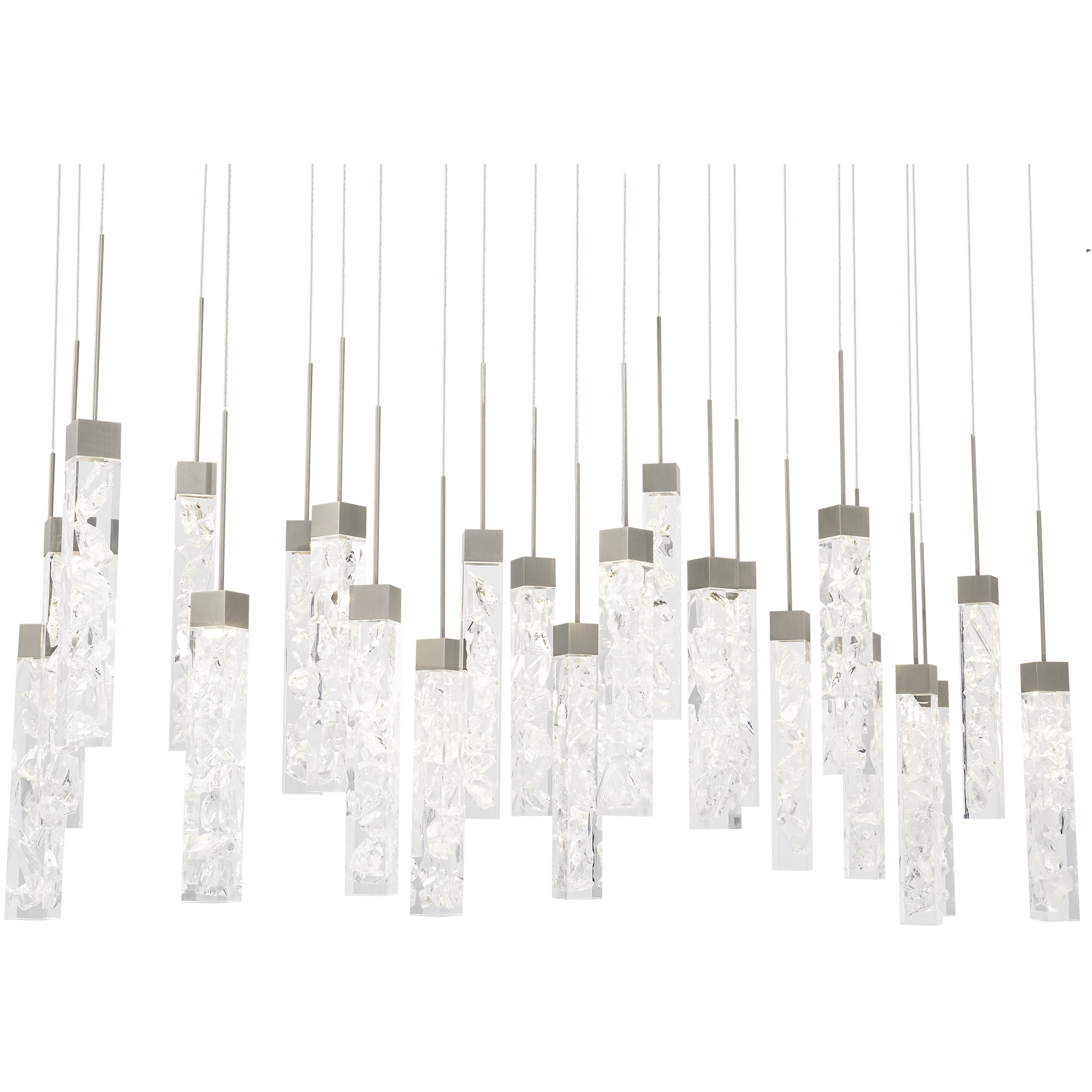Minx 23 Light 12 inch Antique Nickel Multi-Light Pendant Ceiling Light