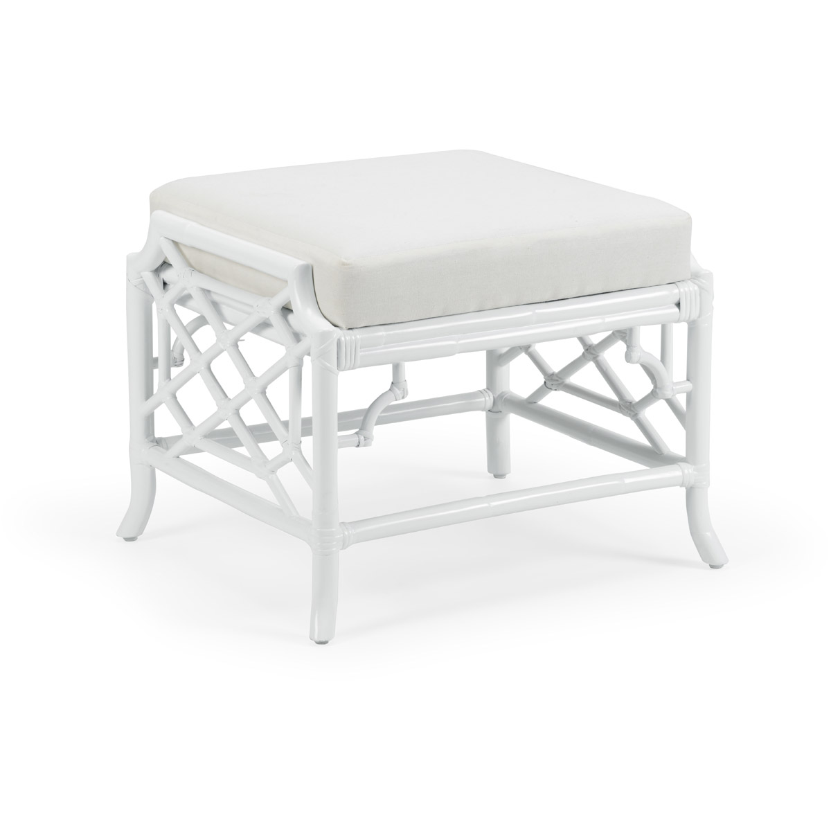 Wildwood 19 inch White/Off White Ottoman