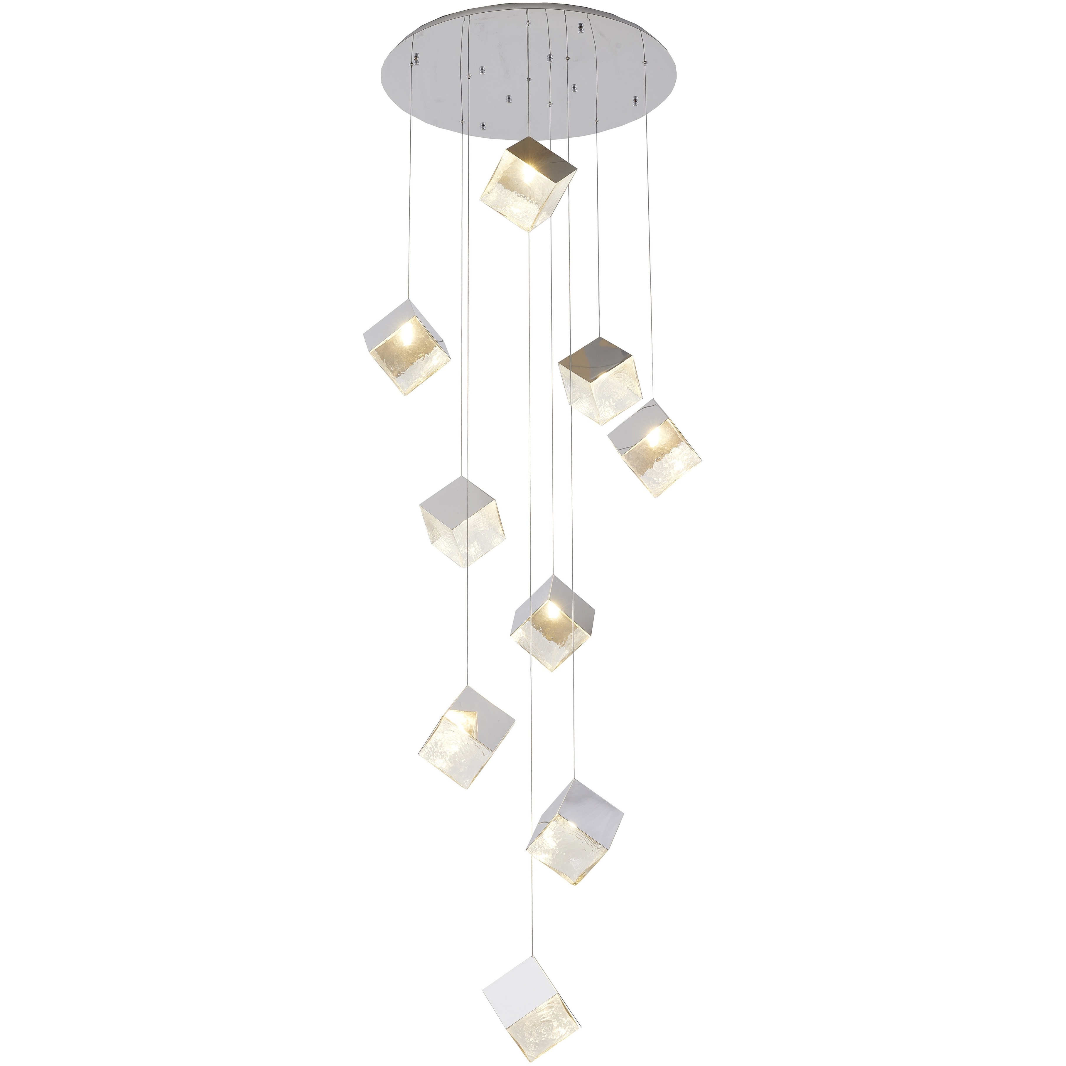 Canada 9 Light 27.5 inch Chrome Chandelier Ceiling Light